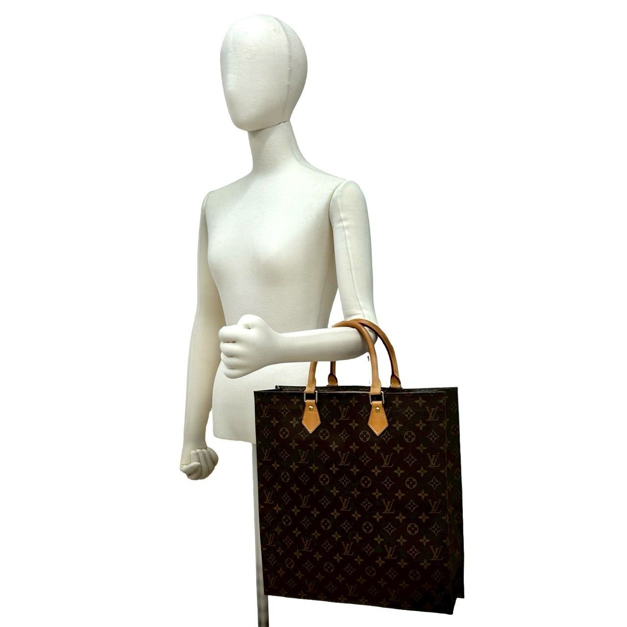 Louis Vuitton Louis Vuitton Louis Vuitton Sac Plat Monogram Leather Tote Bag Textile Tote Bag DUTY FREE for USA Size ONE SIZE - 3 Thumbnail