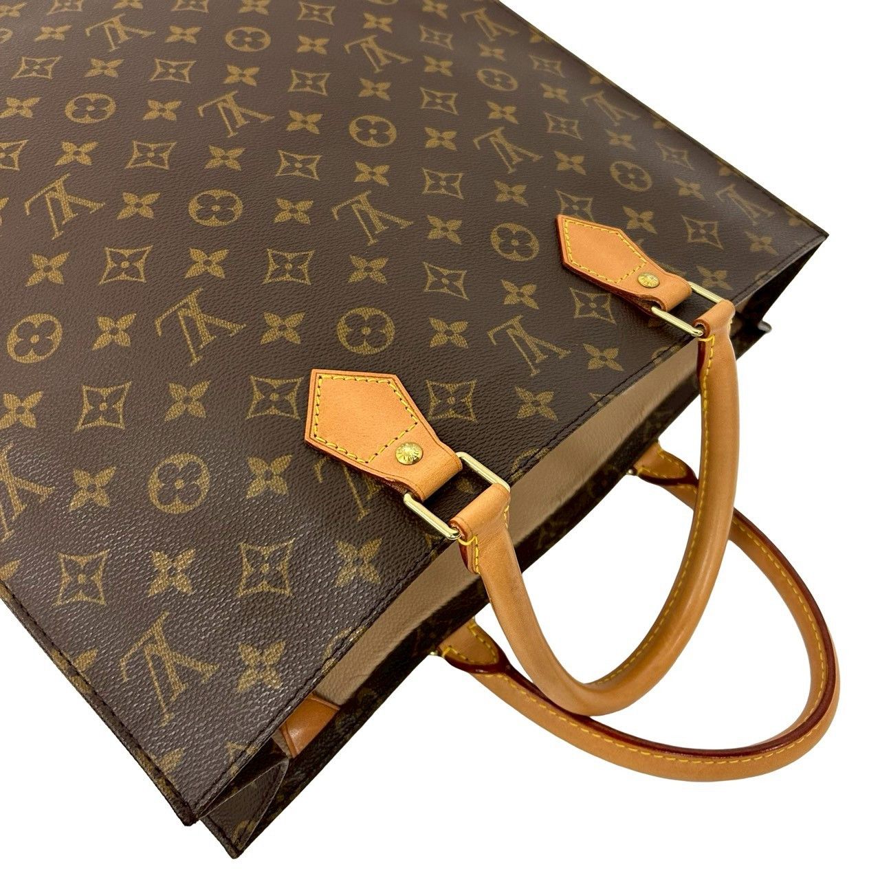 Louis Vuitton Louis Vuitton Louis Vuitton Sac Plat Monogram Leather Tote Bag Textile Tote Bag DUTY FREE for USA Size ONE SIZE - 5 Thumbnail