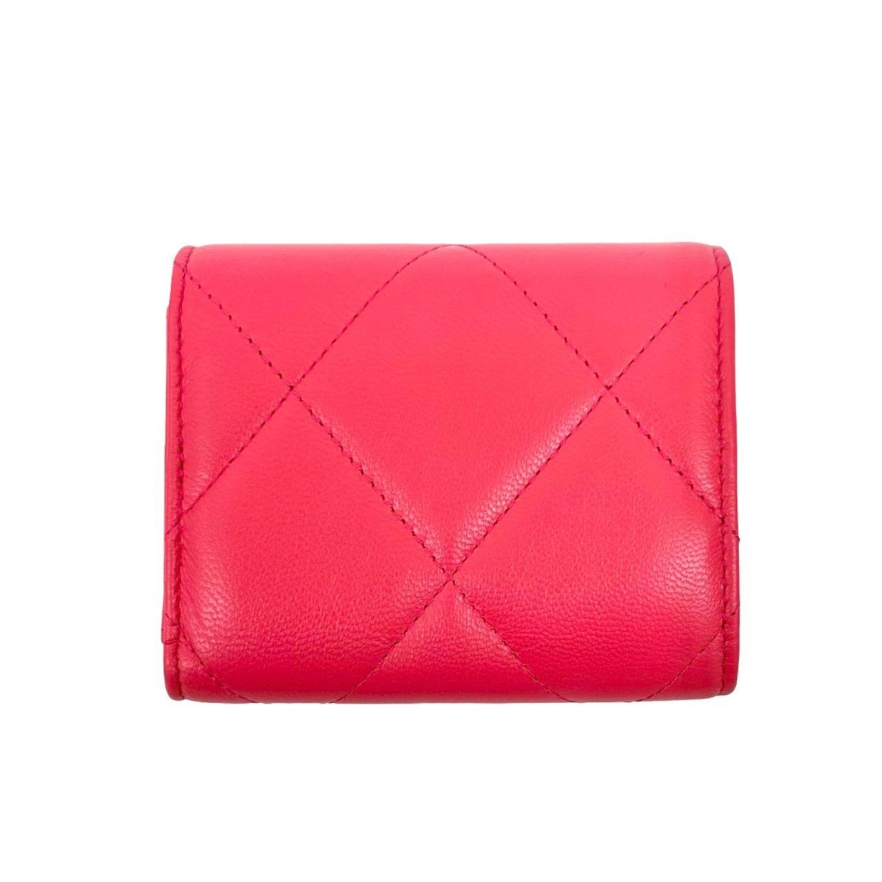 Chanel Chanel Chanel Coco Mark Leather Trifold Wallet Leather Short Wallet DUTY FREE for USA Size ONE SIZE - 3 Thumbnail