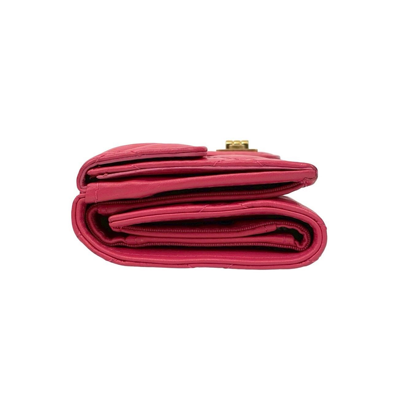 Chanel Chanel Chanel 2.55 Lambskin Trifold Wallet Leather Short Wallet DUTY FREE for USA Size ONE SIZE - 6 Thumbnail