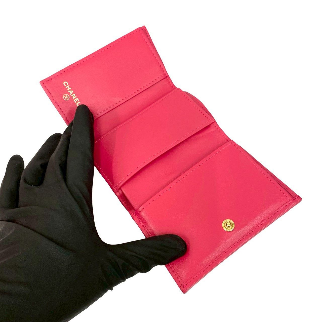 Chanel Chanel Chanel 2.55 Lambskin Trifold Wallet Leather Short Wallet DUTY FREE for USA Size ONE SIZE - 8 Thumbnail