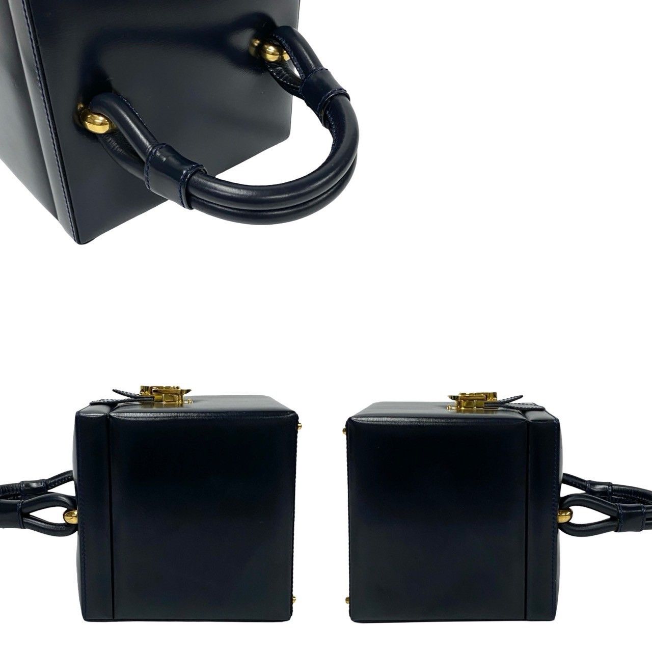 Loewe Loewe Loewe Anagram Calf Leather Handbag Leather Vanity Bag DUTY FREE for USA Size ONE SIZE - 11 Thumbnail
