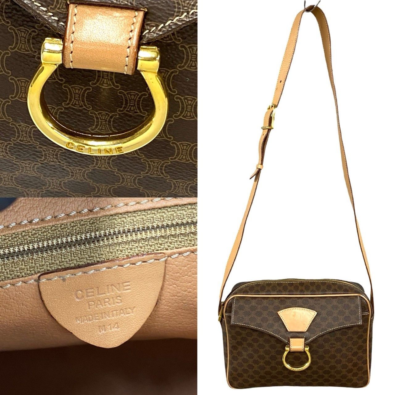 Celine Celine Celine Macadam Leather Shoulder Bag Leather Shoulder Bag DUTY FREE for USA Size ONE SIZE - 8 Thumbnail