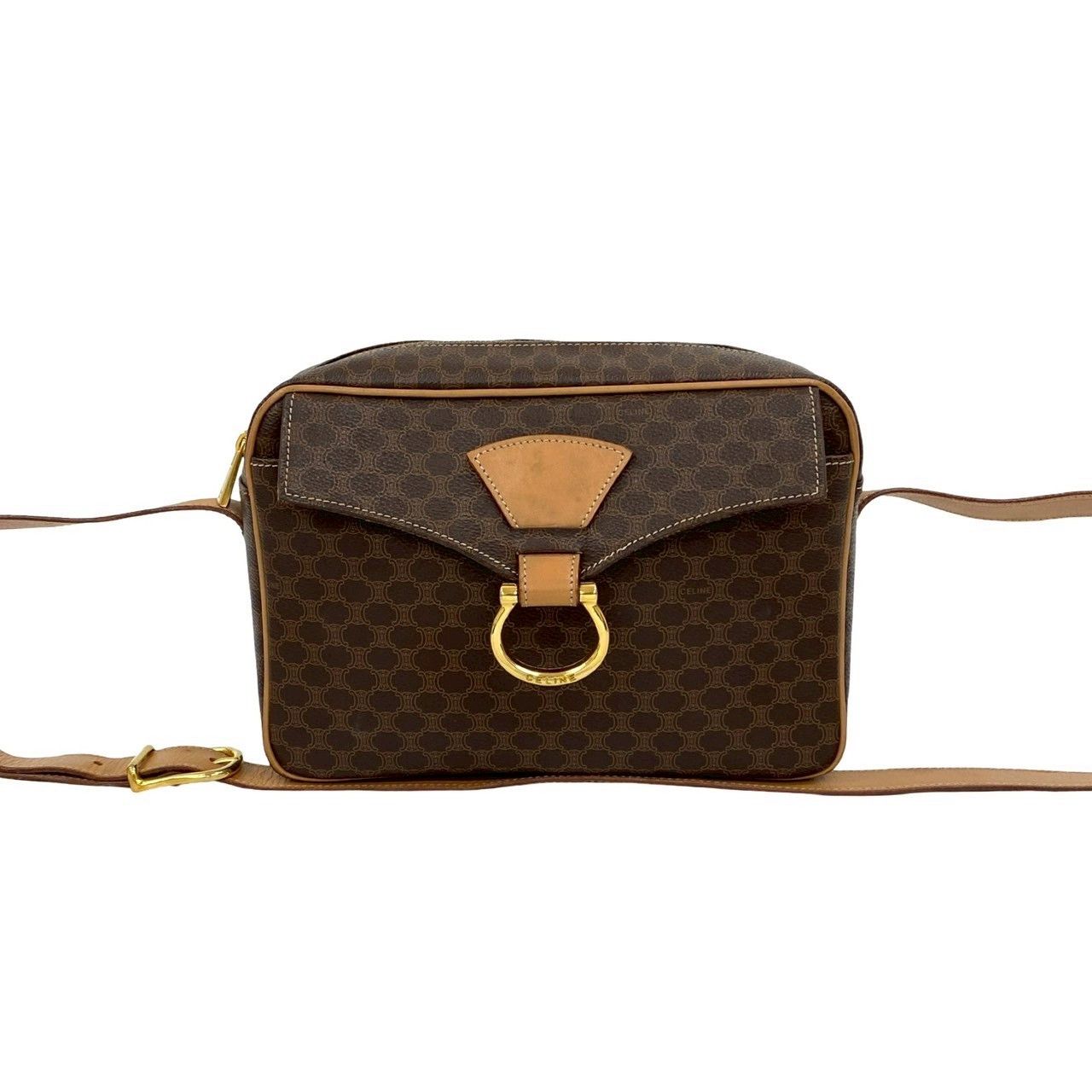 Celine Celine Celine Macadam Leather Shoulder Bag Leather Shoulder Bag DUTY FREE for USA Size ONE SIZE - 4 Thumbnail