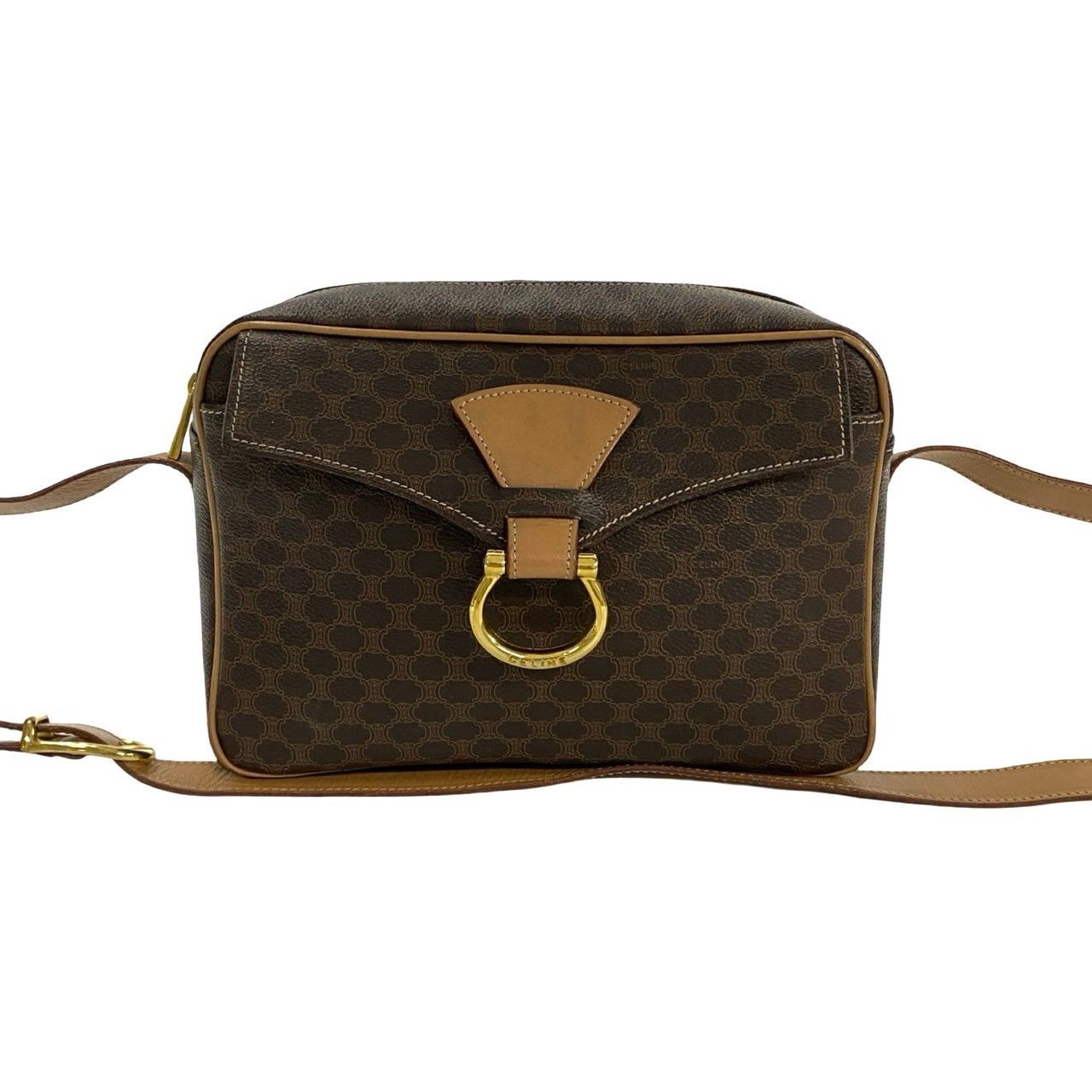 Celine Celine Celine Macadam Leather Shoulder Bag Leather Shoulder Bag DUTY FREE for USA Size ONE SIZE - 3 Thumbnail
