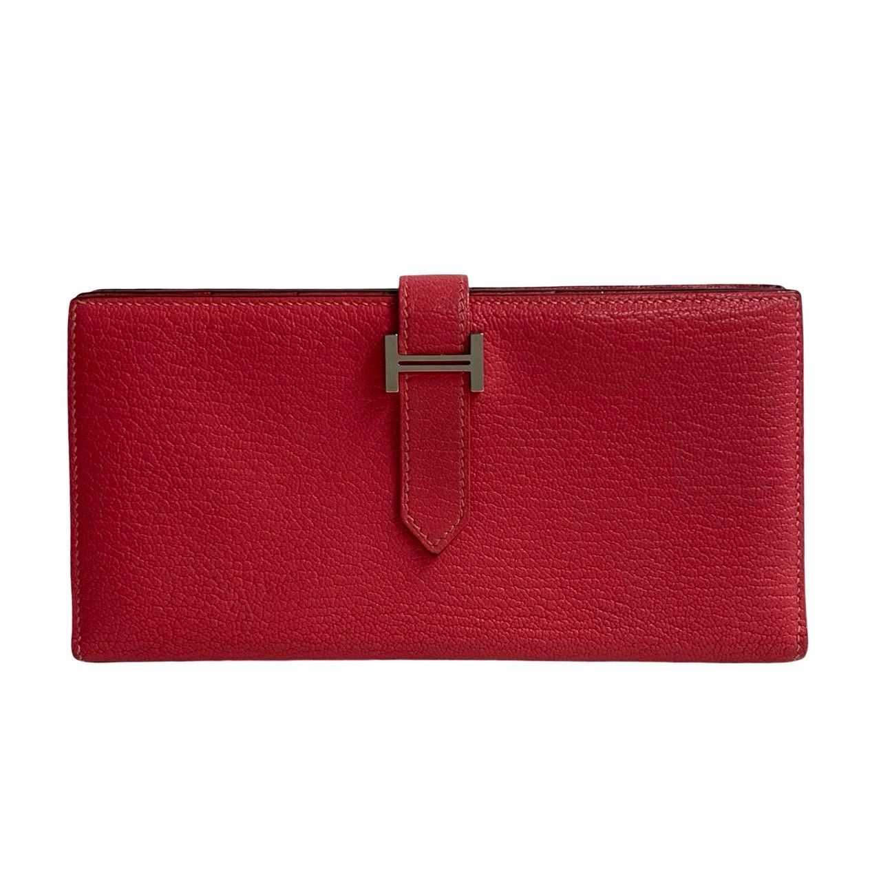 Hermes Hermes Hermès Béarn Soufflet Chevre Long Wallet Leather Long Wallet Stamp X (2016) DUTY FREE for USA Size ONE SIZE - 3 Thumbnail