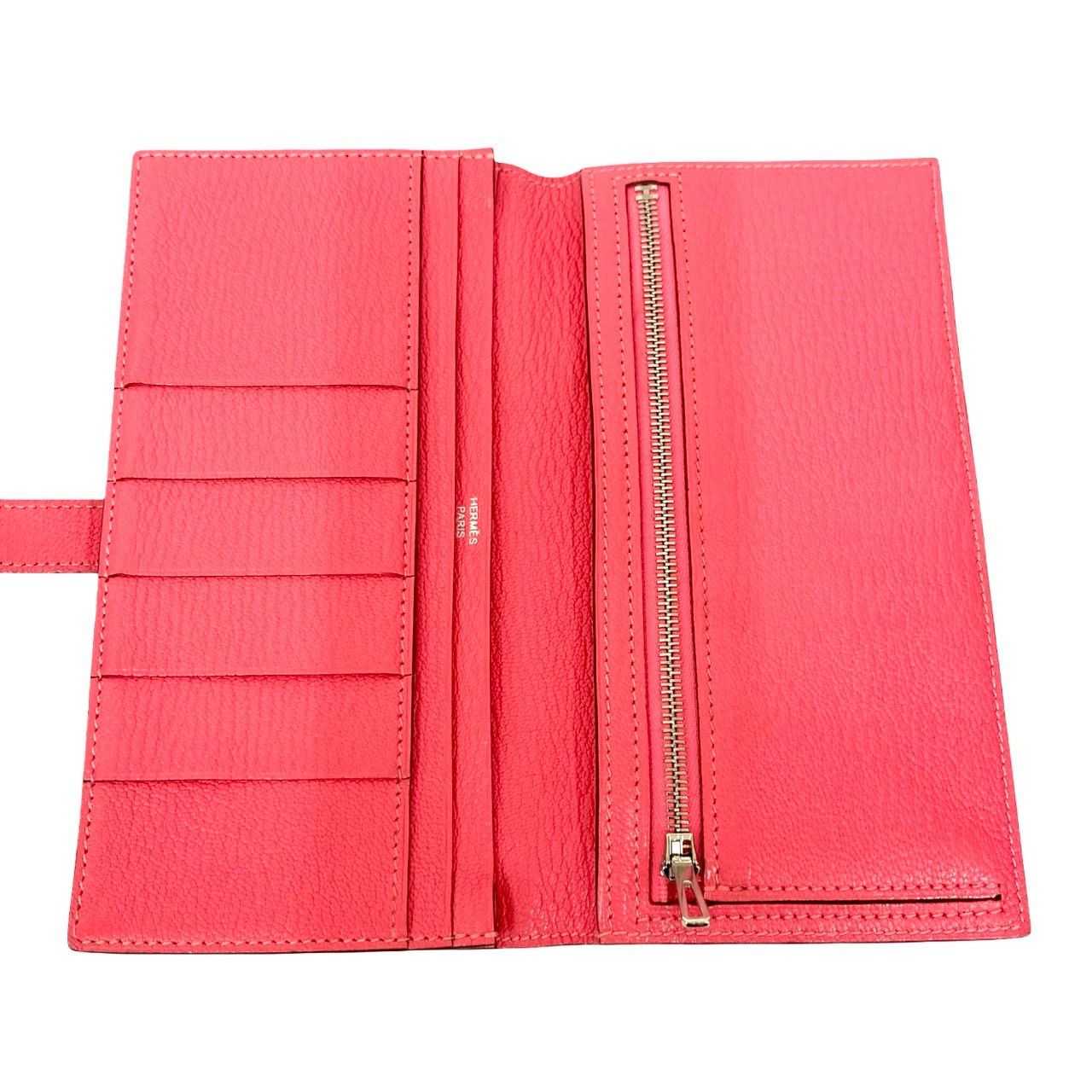 Hermes Hermes Hermès Béarn Soufflet Chevre Long Wallet Leather Long Wallet Stamp X (2016) DUTY FREE for USA Size ONE SIZE - 16 Thumbnail