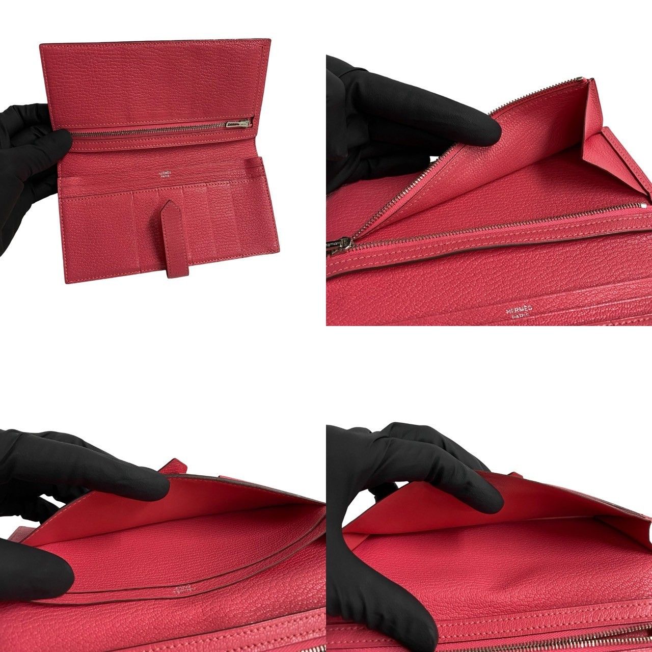 Hermes Hermes Hermès Béarn Soufflet Chevre Long Wallet Leather Long Wallet Stamp X (2016) DUTY FREE for USA Size ONE SIZE - 13 Thumbnail