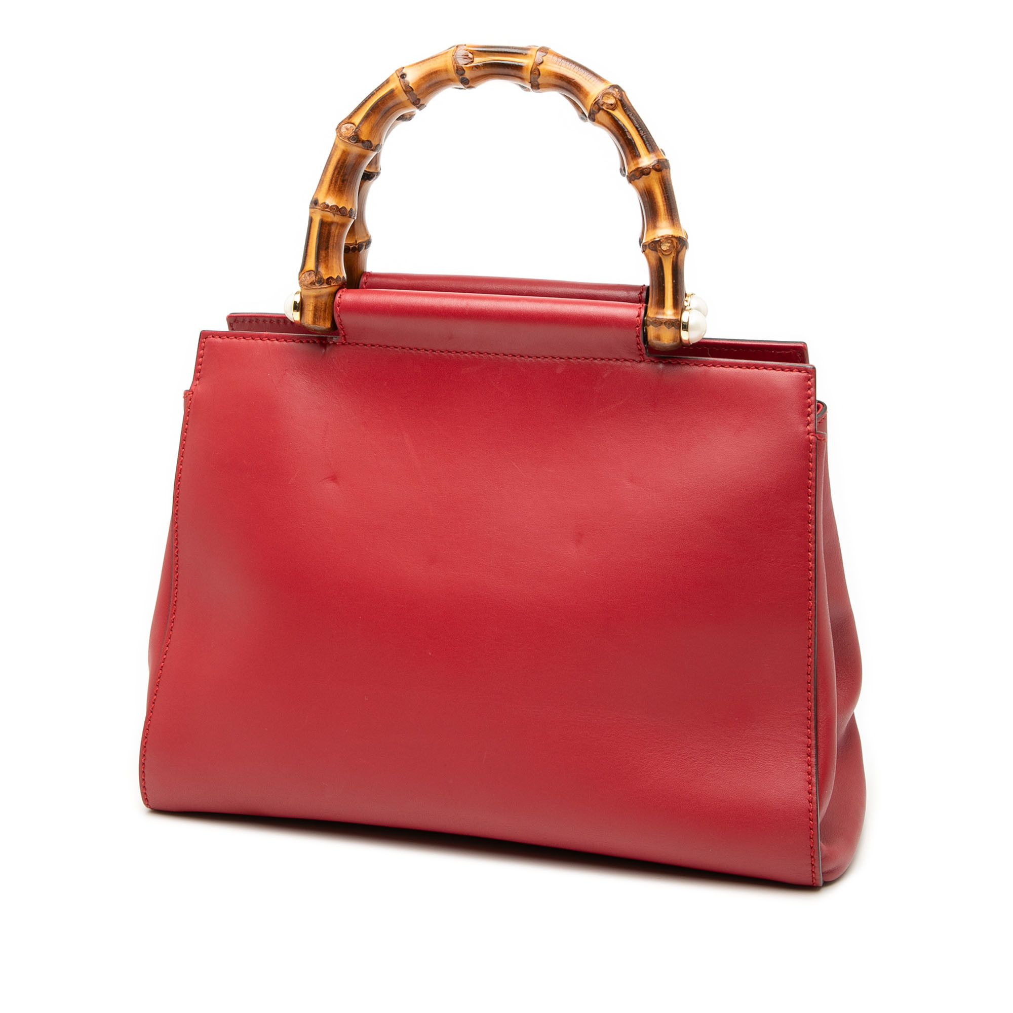 Gucci Gucci Small Leather Bamboo Nymphaea Satchel Size ONE SIZE - 2 Thumbnail