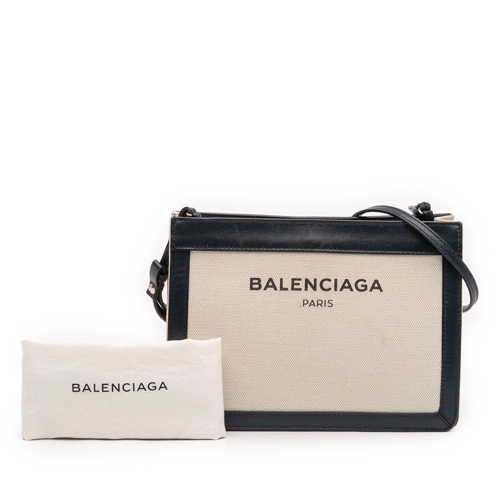 Balenciaga Balenciaga Canvas Navy Pochette Crossbody Size ONE SIZE - 12 Thumbnail