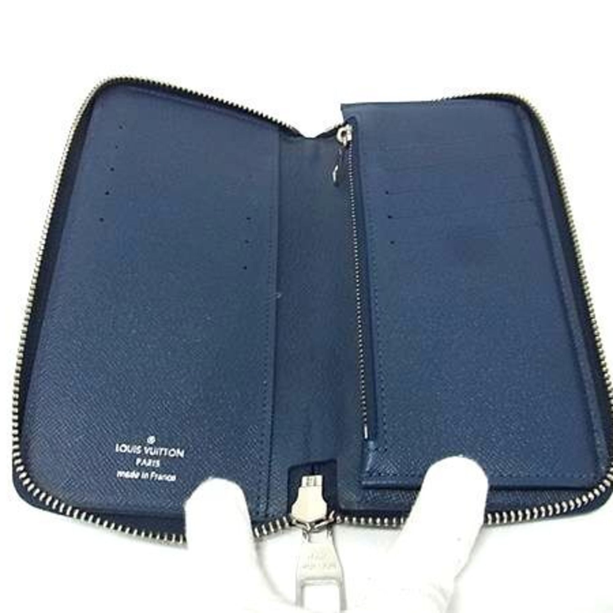 Louis Vuitton Louis Vuitton Wallet Portefeuille Vasco M61807 Ocean (Blue) Taiga Men's Size ONE SIZE - 4 Thumbnail