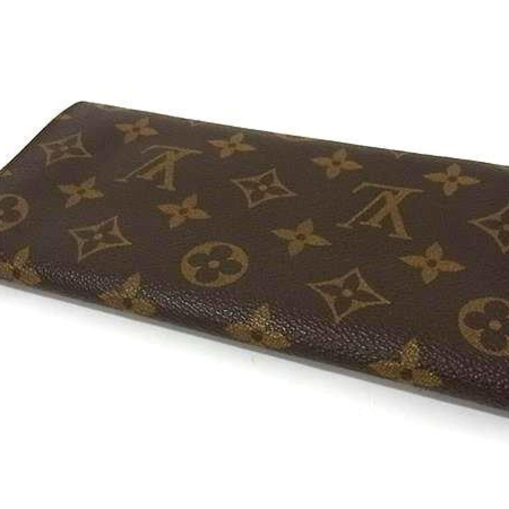 Louis Vuitton Louis Vuitton Pochette Porte Monnaie Credit M61723 Brown Monogram Bifold Long Wallet for Men and Women Size ONE SIZE - 3 Thumbnail