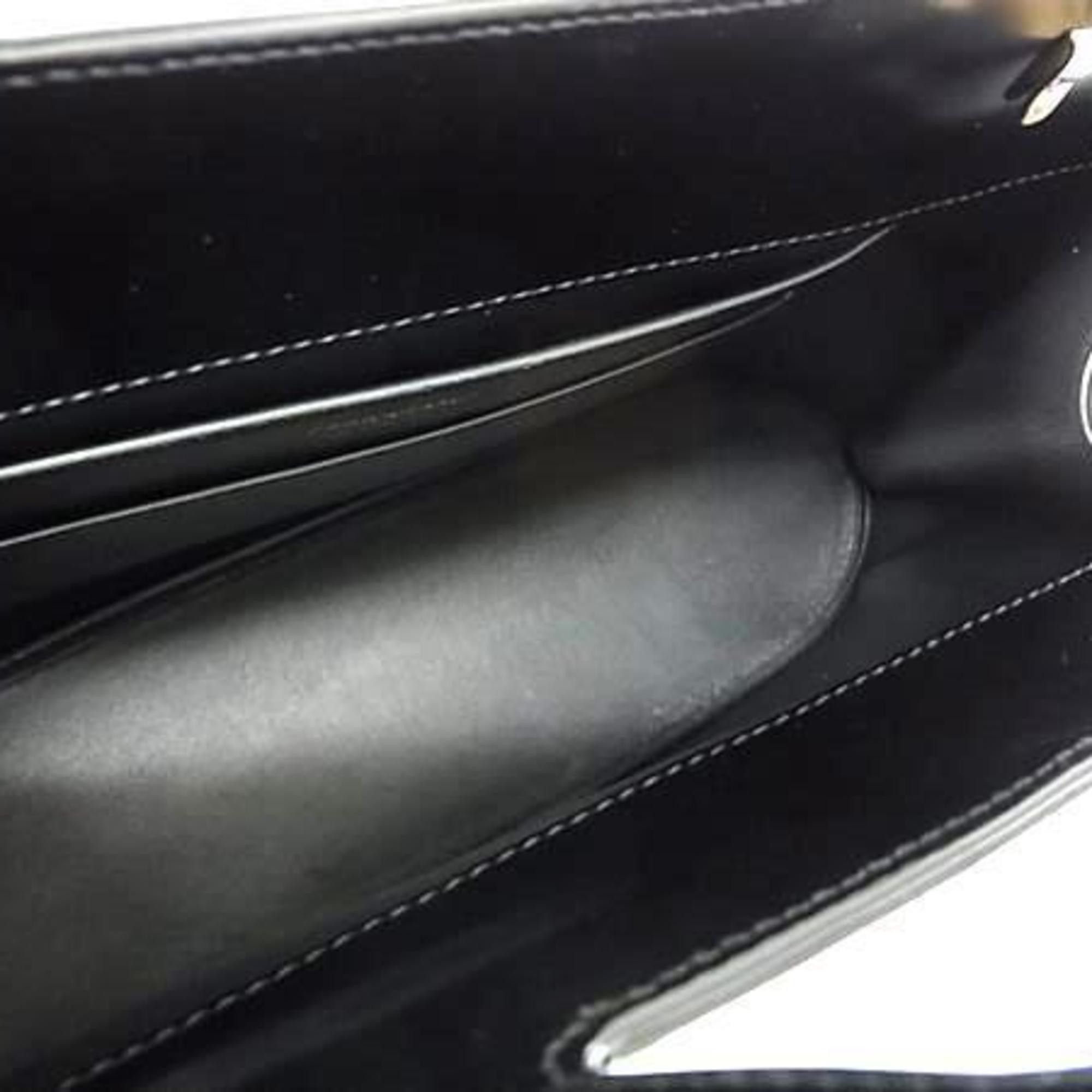 Salvatore Ferragamo Salvatore Ferragamo Gancini Wanda 21 handbag (3961) in black patent leather for women Size ONE SIZE - 6 Thumbnail