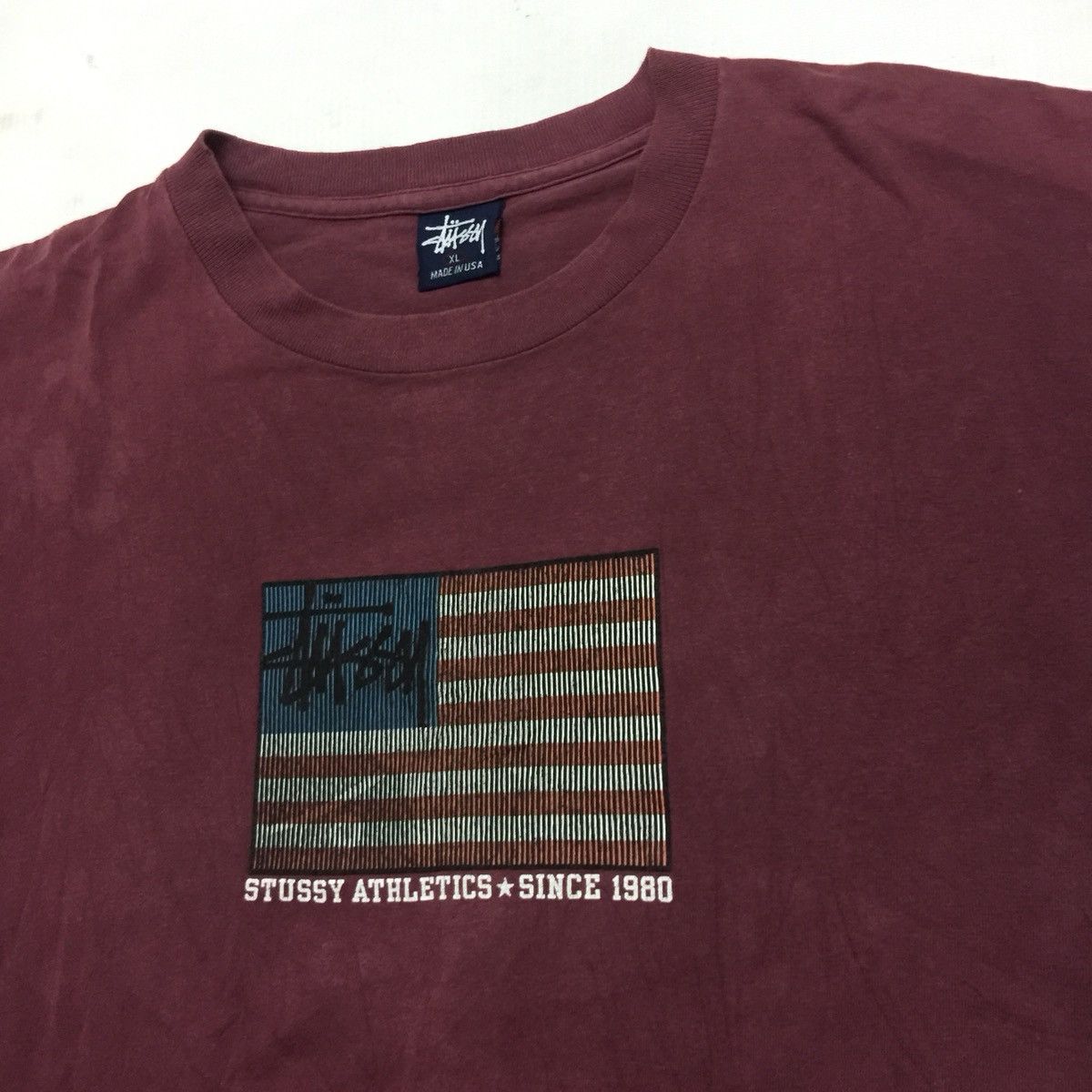 Stussy Stussy American Vintage Flag T shirt | Grailed