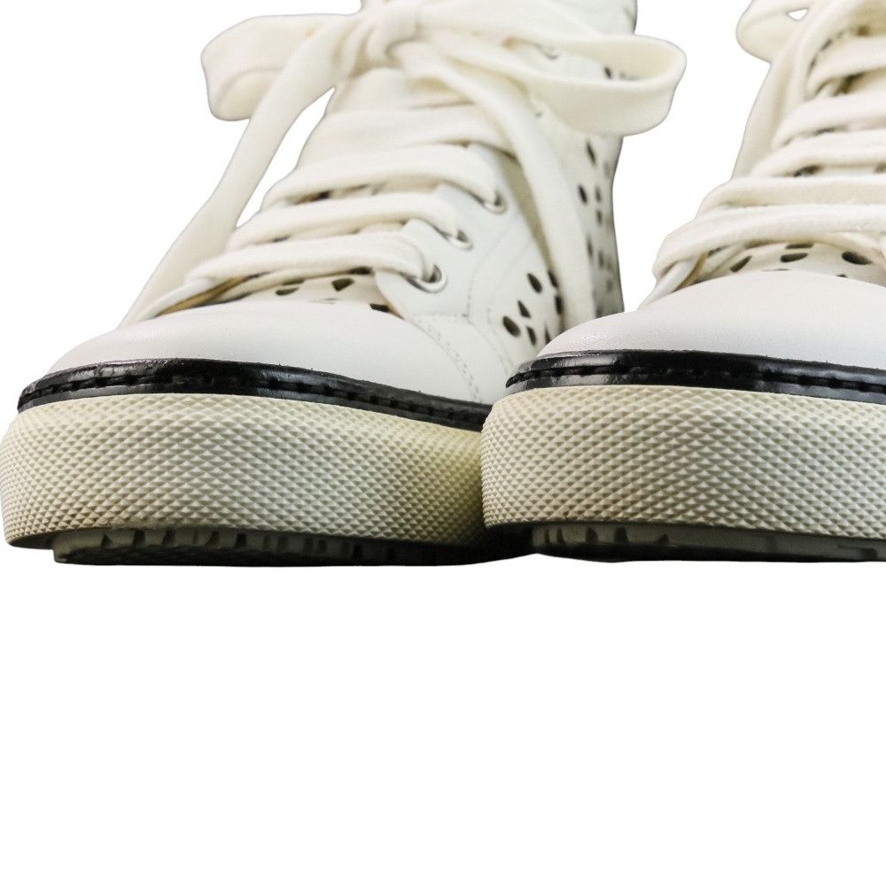 Hermes Hermes Hermes Jimmy Cutwork Leather High Top Sneakers 36 Leather Shoes DUTY FREE for USA Size ONE SIZE - 7 Thumbnail