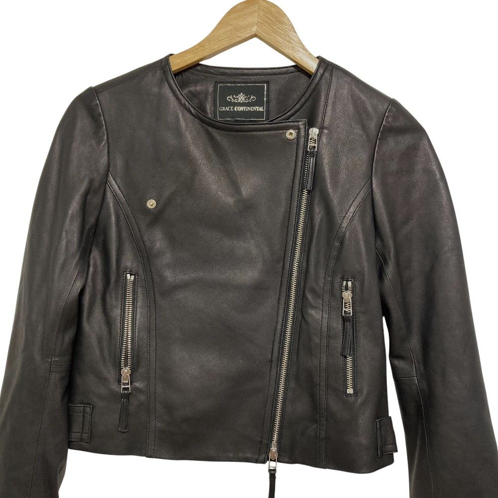 Other Other GRACE CONTINENTAL Leather Short Jacket Leather Outerwear DUTY FREE for USA Size ONE SIZE - 4 Thumbnail