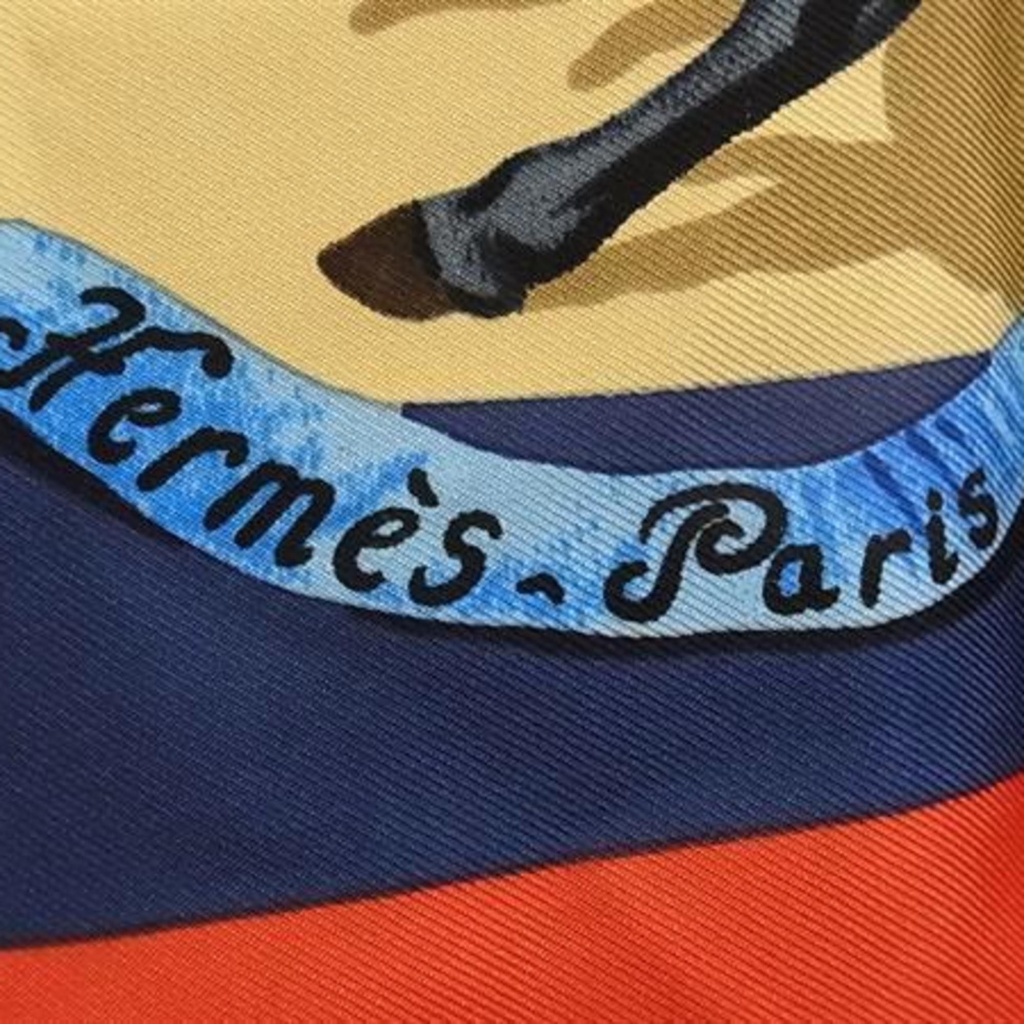 Hermes HERMES Carré 90 Scarf, Multicolor Silk, Women's, Plaza de Toros Bullring Size ONE SIZE - 5 Thumbnail