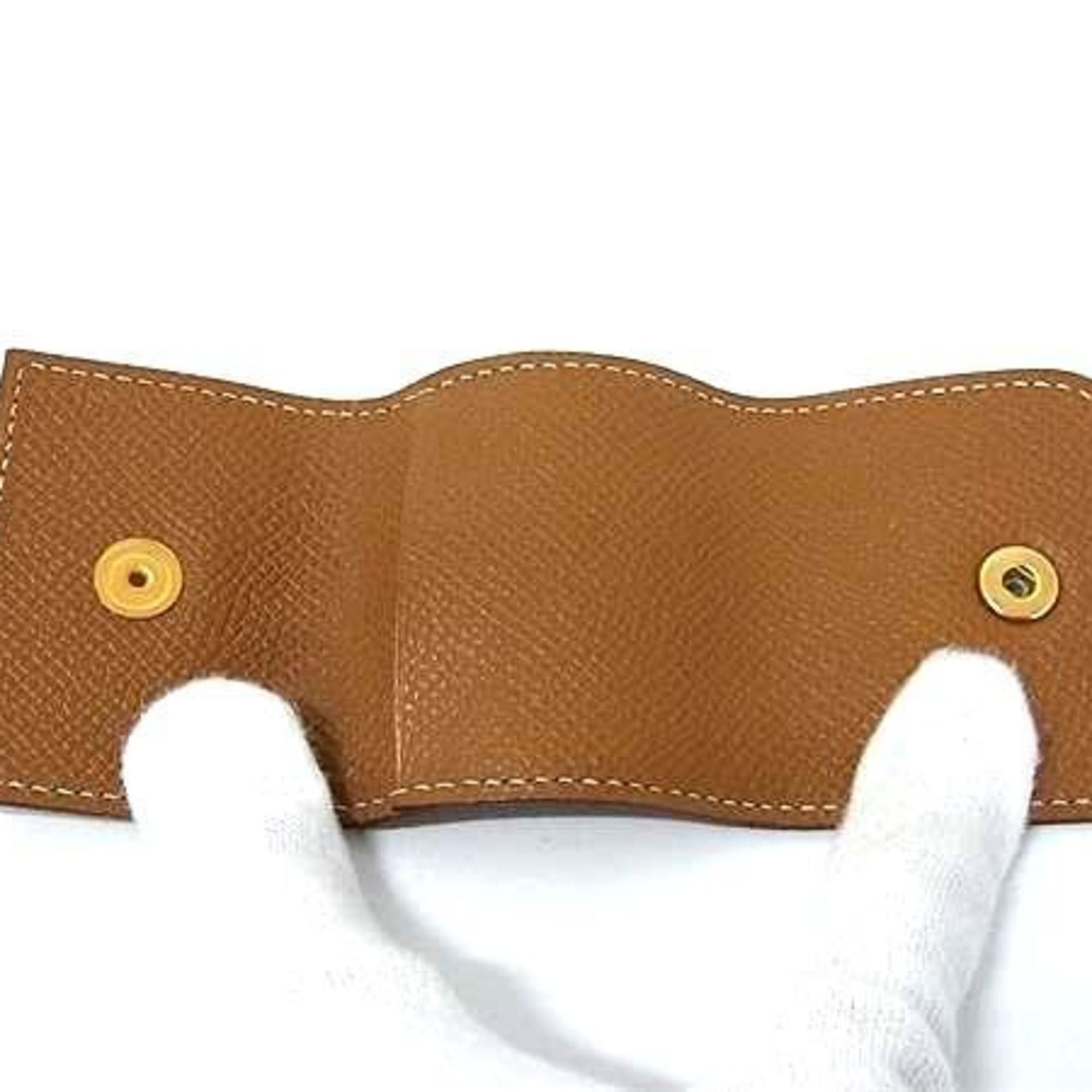 Hermes HERMES Post-it Case, Arajif Brown, Epsom Leather, Women's Size ONE SIZE - 5 Thumbnail