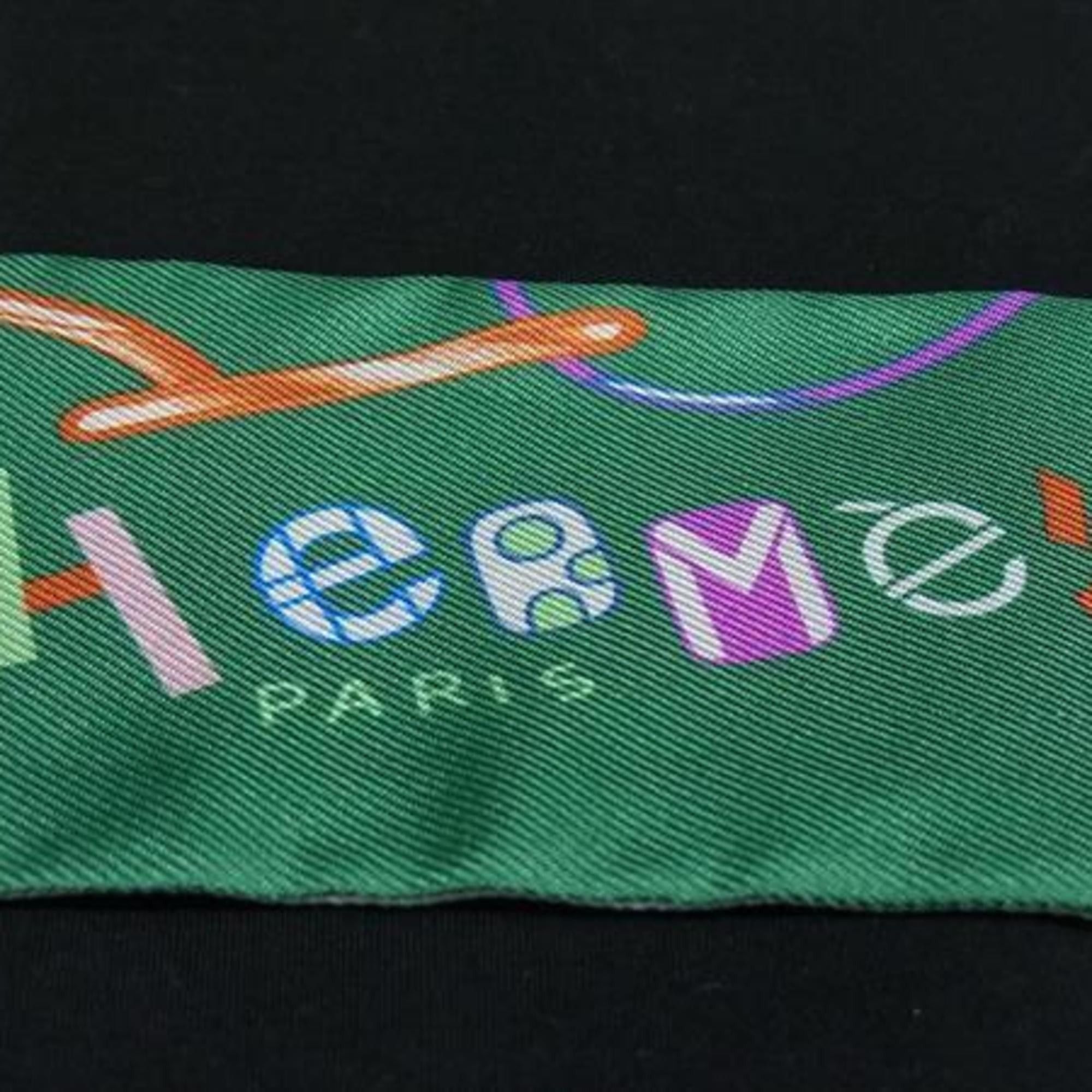Hermes HERMES Ribbon Scarf, Twilly, Multicolor, Silk, Women's, DO RE BOUCLES Size ONE SIZE - 2 Thumbnail