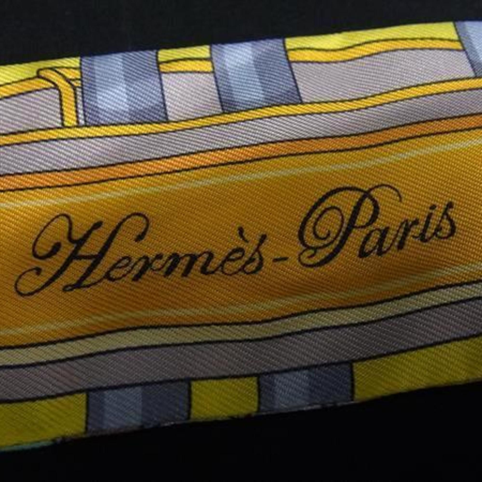 Hermes HERMES Twilly Multicolor Silk Scarf for Women, Colliers de chiens remix Size ONE SIZE - 2 Thumbnail