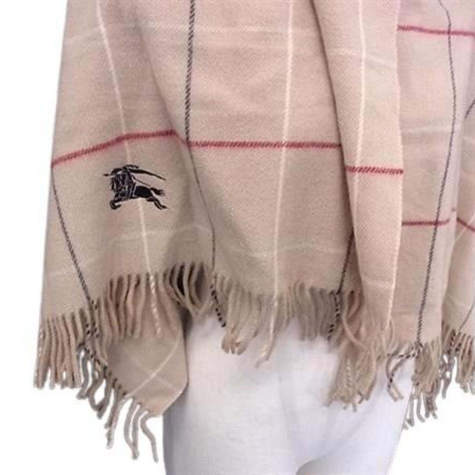 Burberry BURBERRY Beige Wool Blanket for Men and Women Size ONE SIZE - 3 Thumbnail
