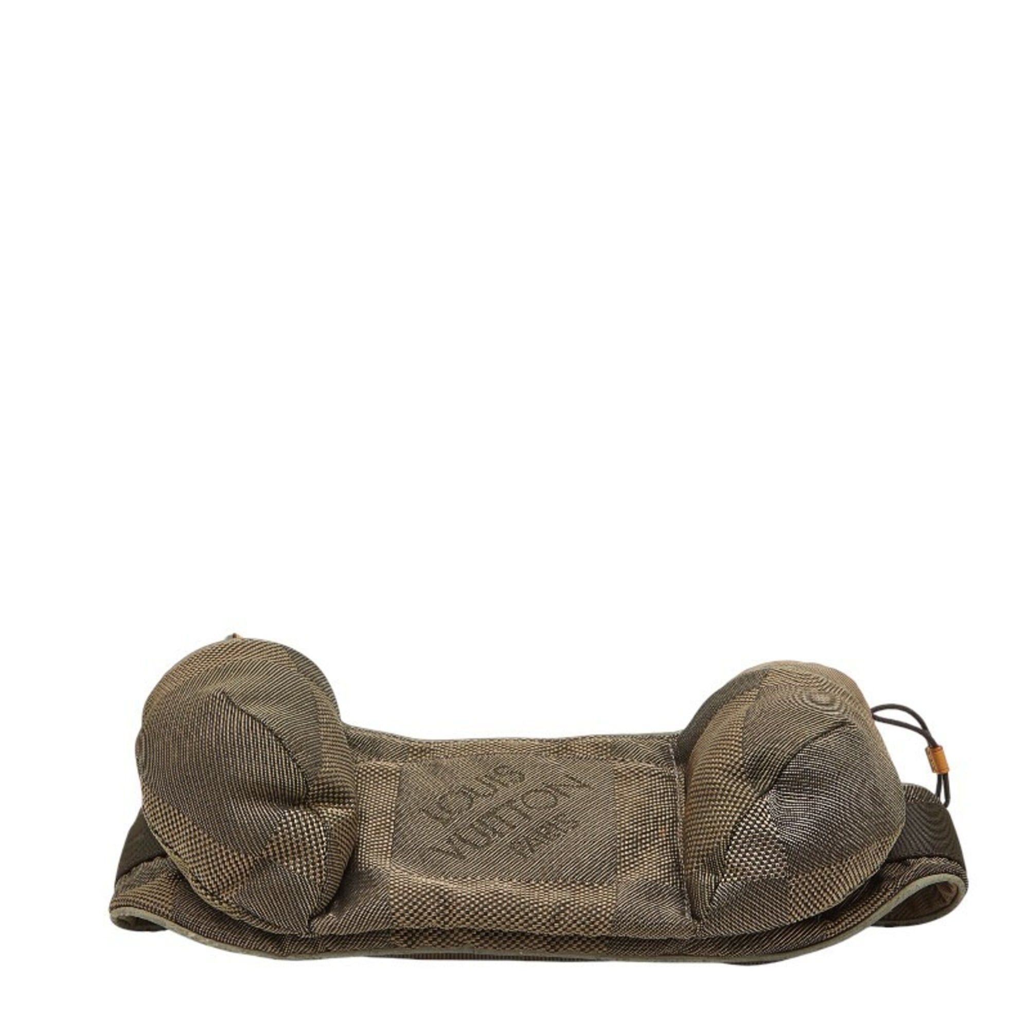 Louis Vuitton Louis Vuitton Damier Geant Santur Jogging Body Bag/Waist Bag in Brown and Beige Canvas Leather for Women Size ONE SIZE - 3 Thumbnail