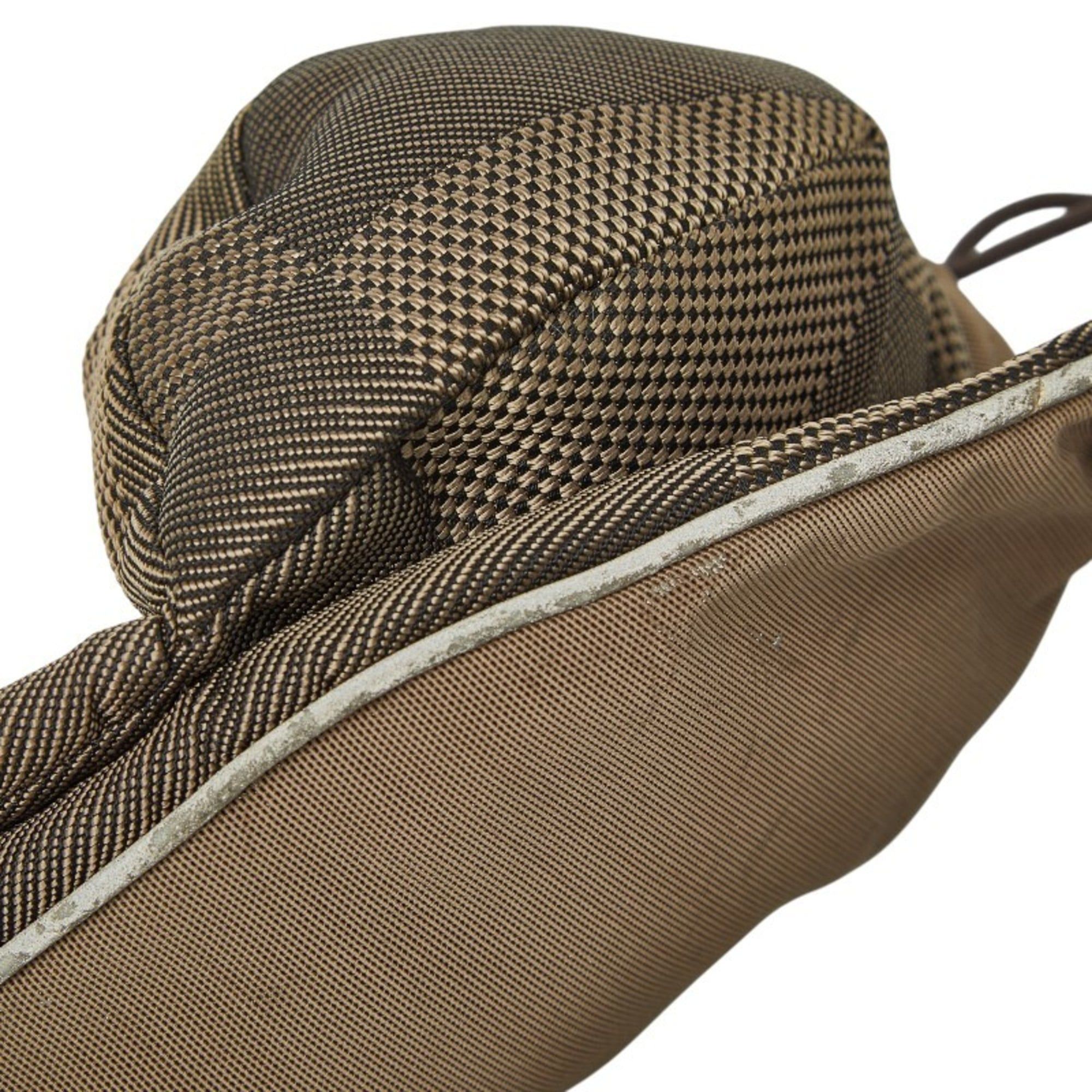 Louis Vuitton Louis Vuitton Damier Geant Santur Jogging Body Bag/Waist Bag in Brown and Beige Canvas Leather for Women Size ONE SIZE - 4 Thumbnail