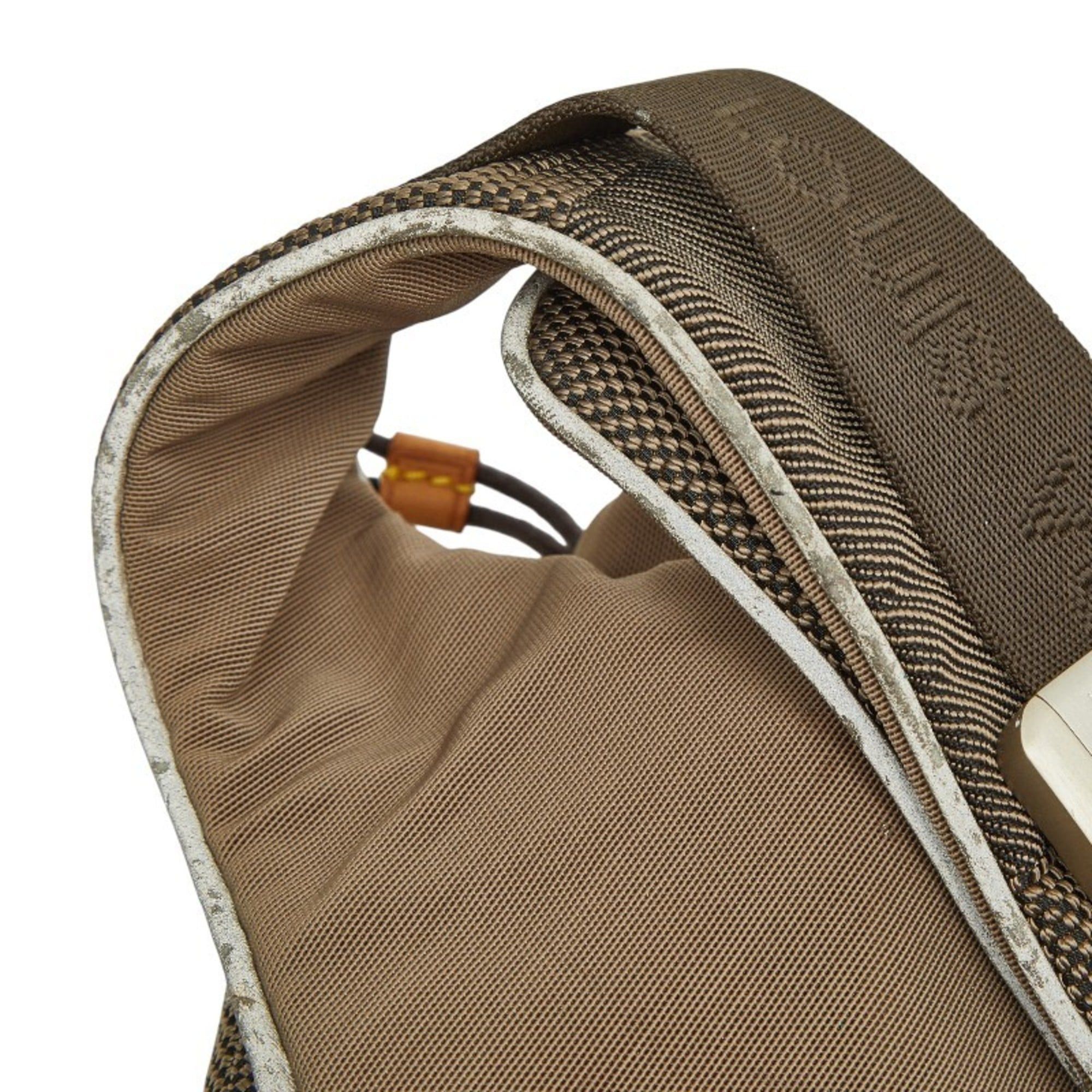 Louis Vuitton Louis Vuitton Damier Geant Santur Jogging Body Bag/Waist Bag in Brown and Beige Canvas Leather for Women Size ONE SIZE - 6 Thumbnail