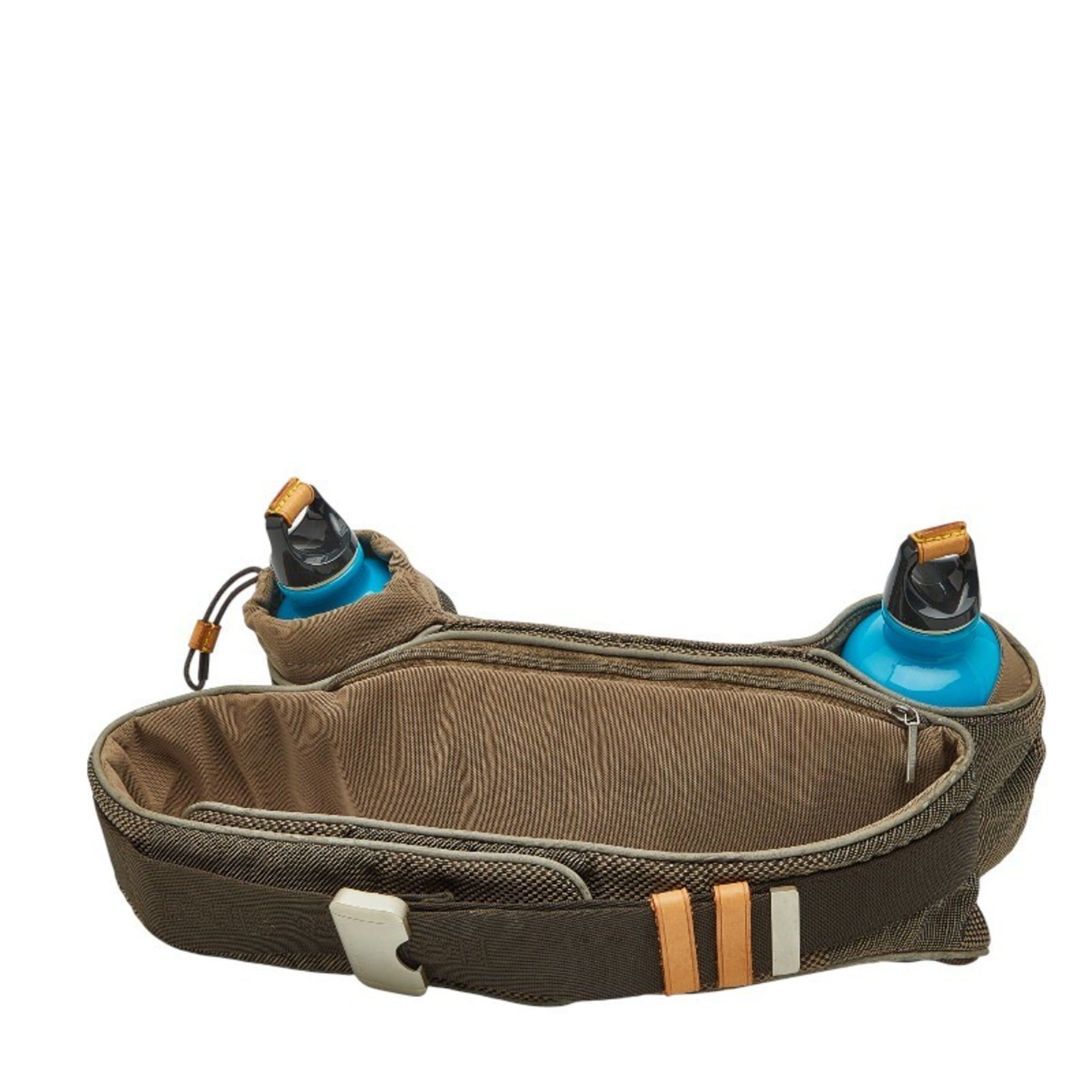 Louis Vuitton Louis Vuitton Damier Geant Santur Jogging Body Bag/Waist Bag in Brown and Beige Canvas Leather for Women Size ONE SIZE - 2 Thumbnail
