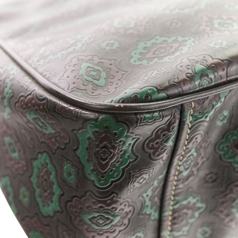 Prada Prada Prada Arabesque Embossed Triangle Logo Tote Bag Leather Tote Bag DUTY FREE for USA Size ONE SIZE - 9 Thumbnail