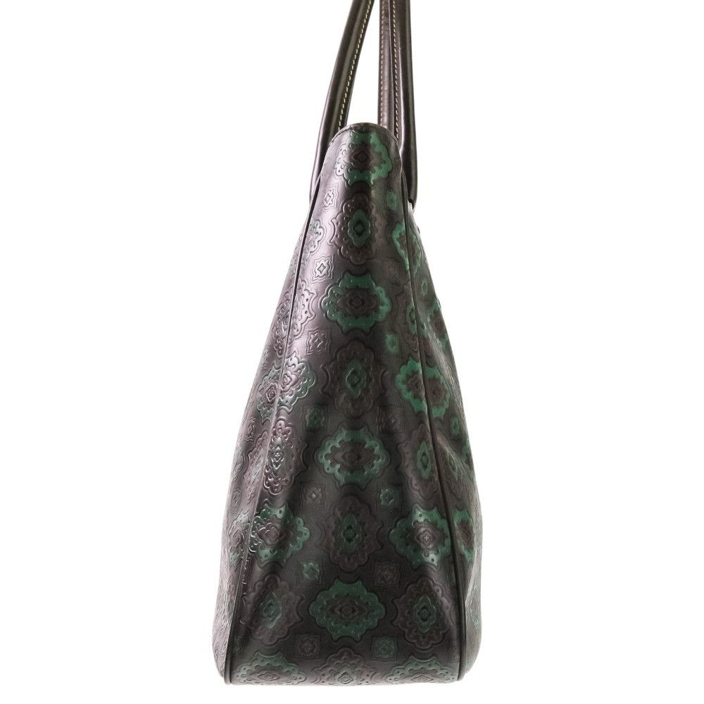 Prada Prada Prada Arabesque Embossed Triangle Logo Tote Bag Leather Tote Bag DUTY FREE for USA Size ONE SIZE - 3 Thumbnail