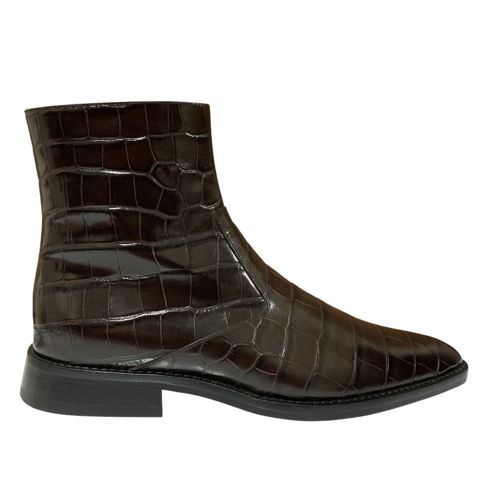 Other Other Victoria Beckham Crocodile Embossed Leather Short Boots Leather Shoes DUTY FREE for USA Size ONE SIZE - 8 Thumbnail