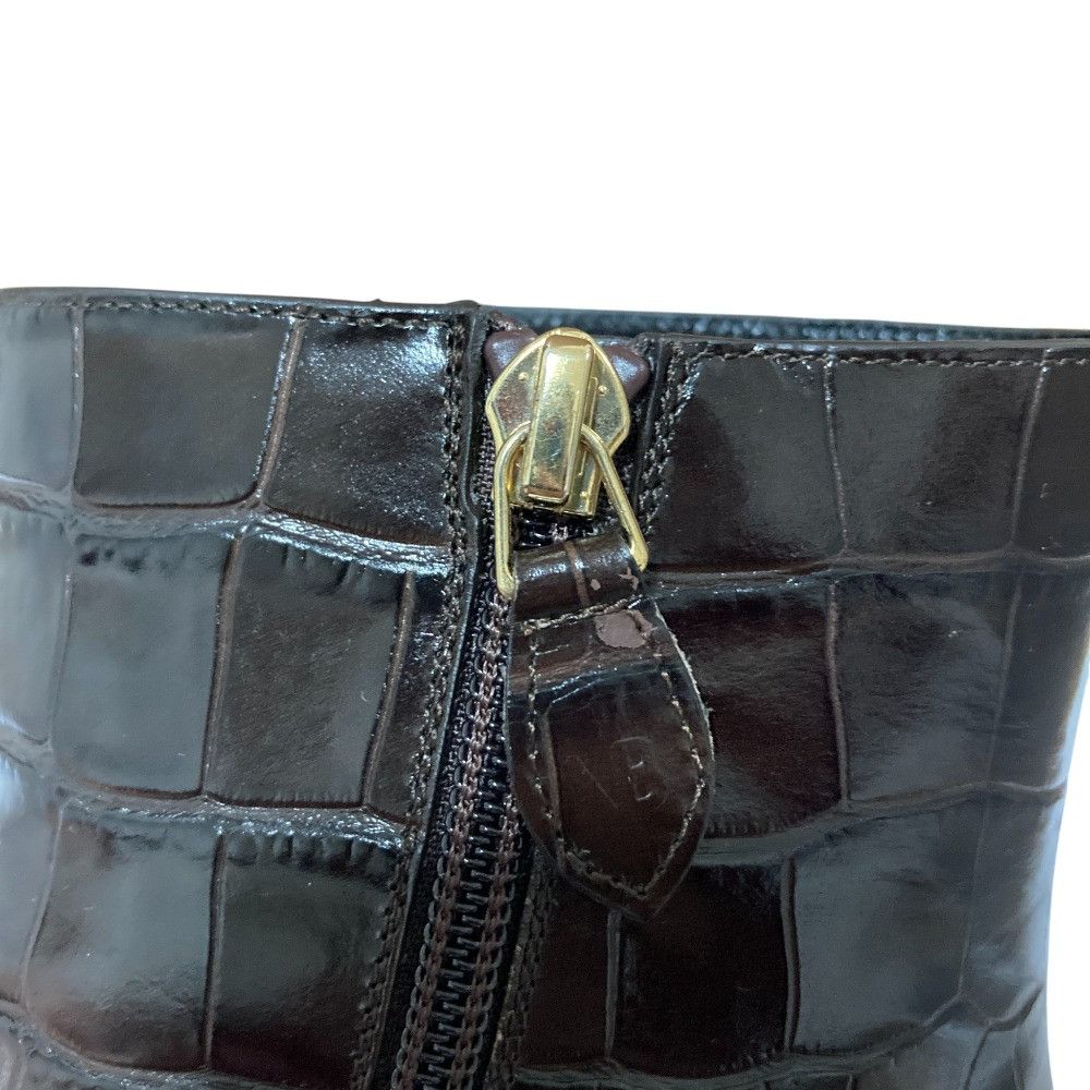 Other Other Victoria Beckham Crocodile Embossed Leather Short Boots Leather Shoes DUTY FREE for USA Size ONE SIZE - 11 Thumbnail
