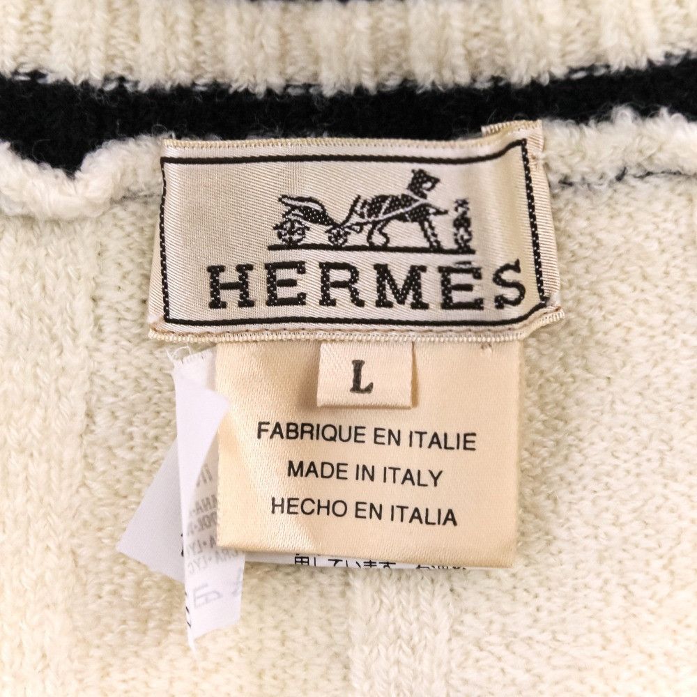 Hermes Hermes Hermès Wool Knit Sweater Textile Tops DUTY FREE for USA Size ONE SIZE - 7 Thumbnail