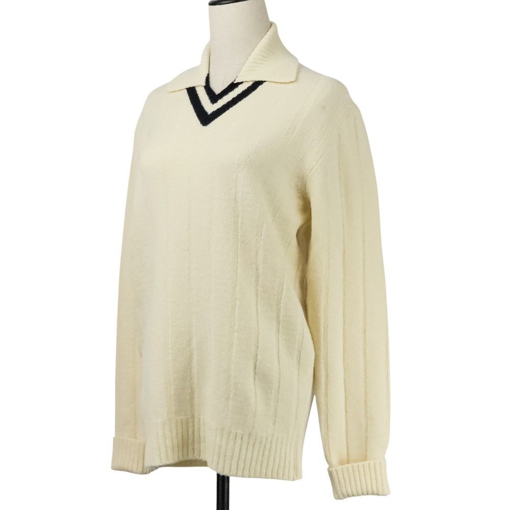 Hermes Hermes Hermès Wool Knit Sweater Textile Tops DUTY FREE for USA Size ONE SIZE - 2 Thumbnail