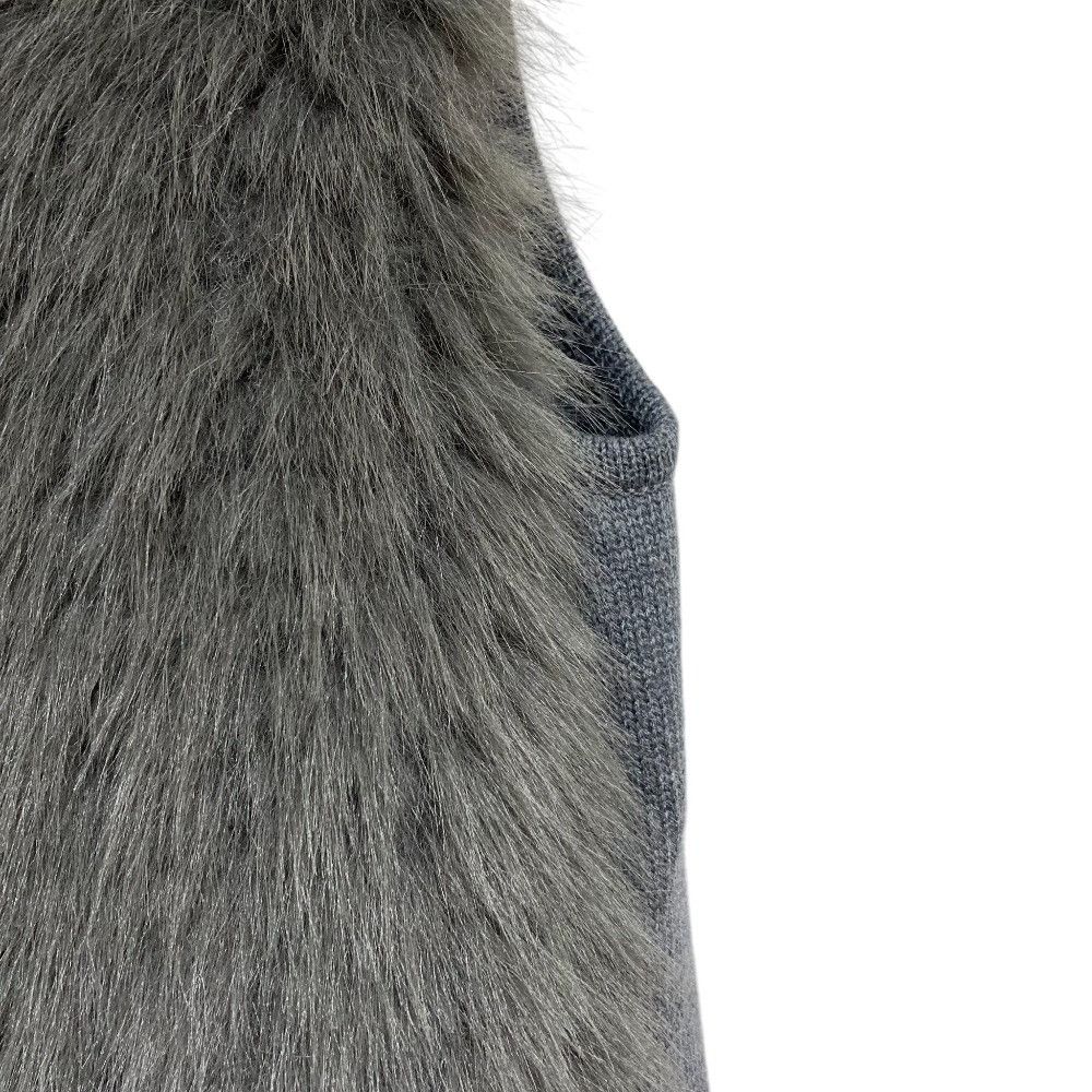 Other Other allureville Jacquard Fake Fur Knit Vest Fur Tops 202420-16-180 DUTY FREE for USA Size ONE SIZE - 4 Thumbnail