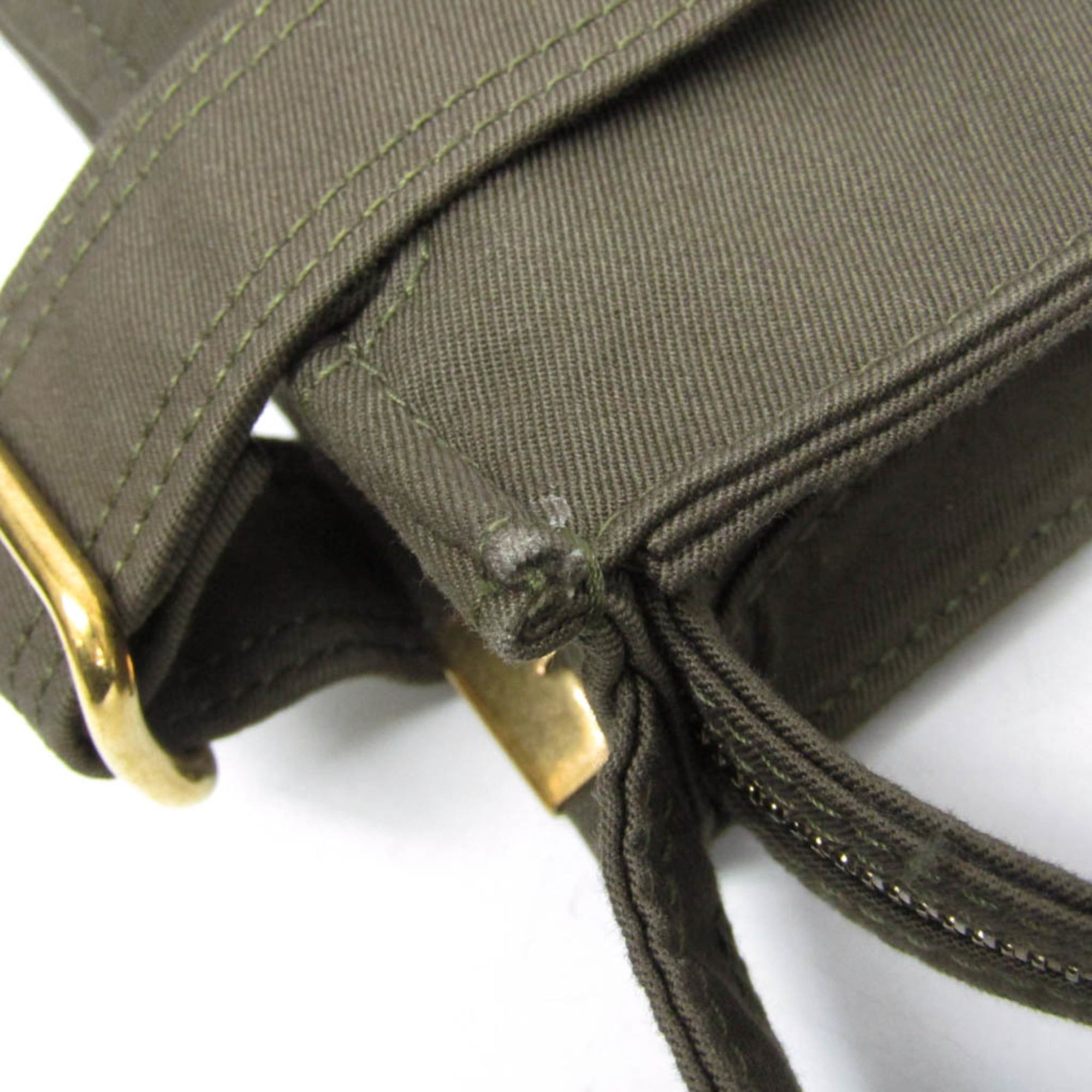 Burberry Burberry Mini Trench Tote 8092089 Men,Women Cotton Canvas Shoulder Bag Khaki Size ONE SIZE - 9 Thumbnail