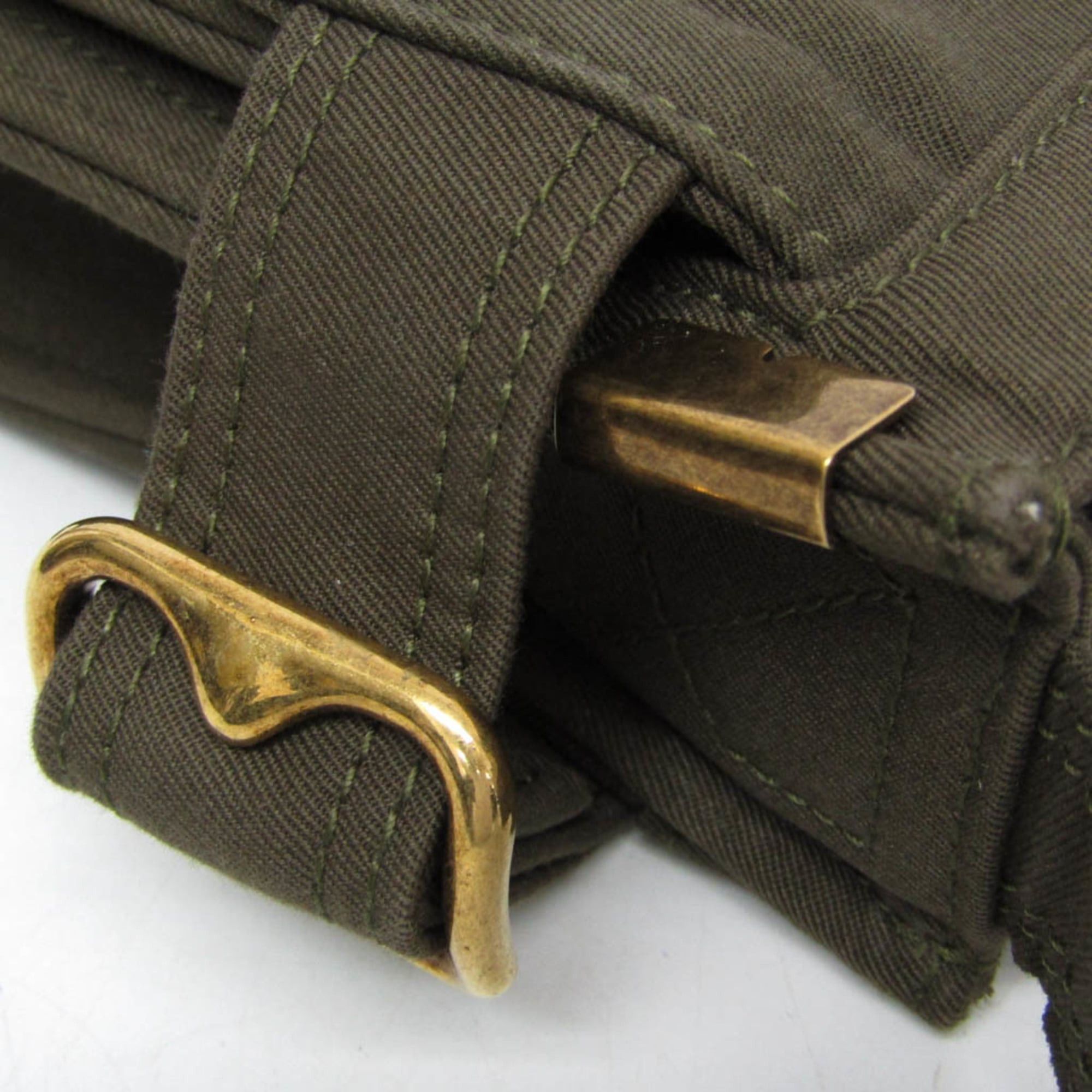 Burberry Burberry Mini Trench Tote 8092089 Men,Women Cotton Canvas Shoulder Bag Khaki Size ONE SIZE - 8 Thumbnail