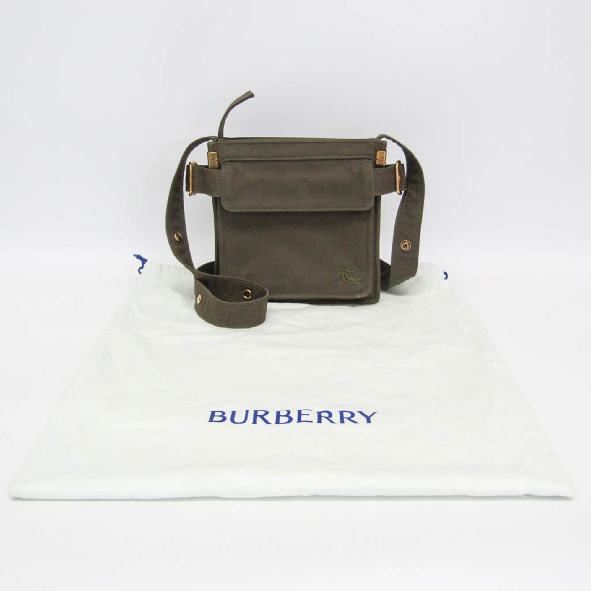 Burberry Burberry Mini Trench Tote 8092089 Men,Women Cotton Canvas Shoulder Bag Khaki Size ONE SIZE - 2 Thumbnail