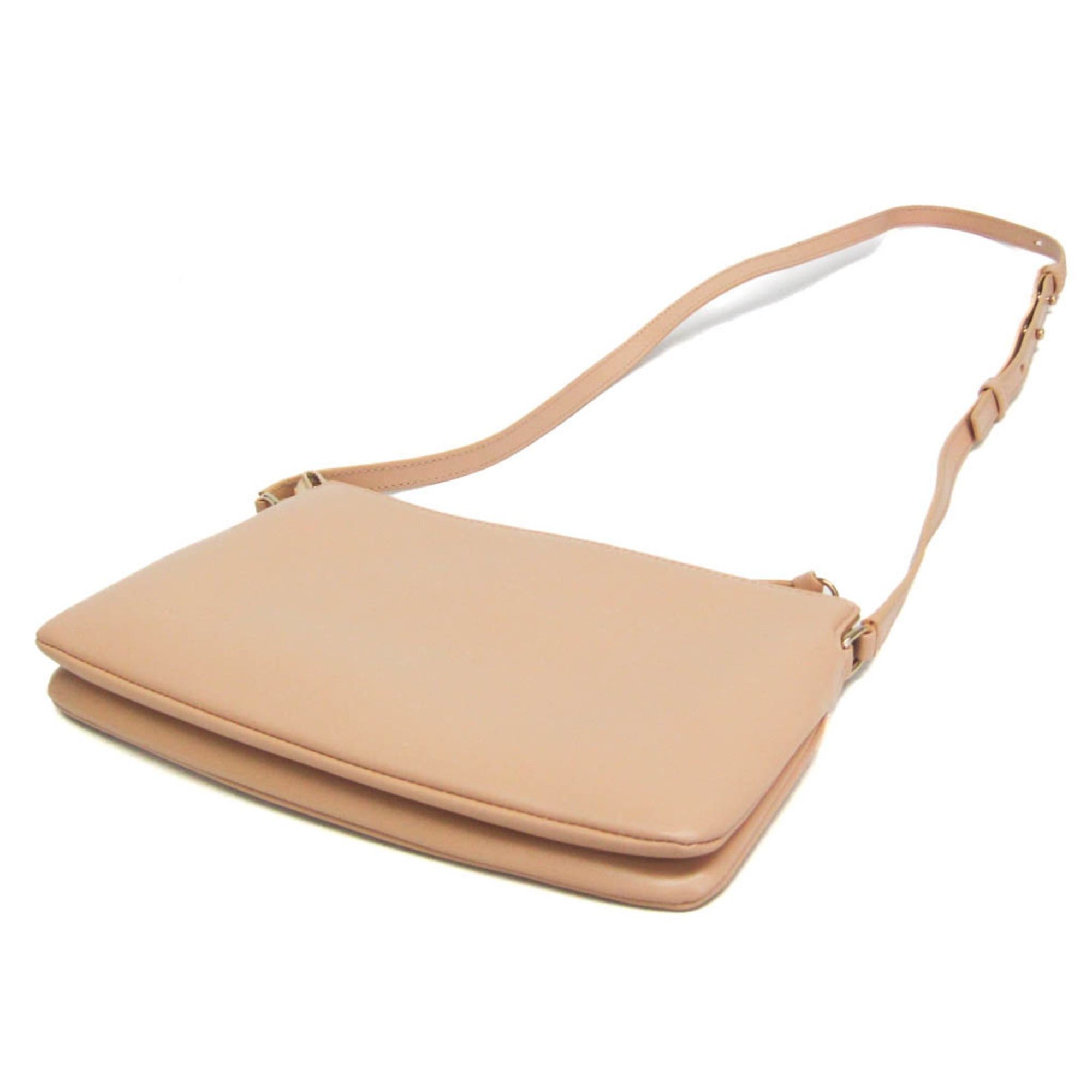 Chloe Chloé FAYE Small Zipped CHC21AS414F17284 Women's Leather Shoulder Bag Pale Orange Size ONE SIZE - 3 Thumbnail
