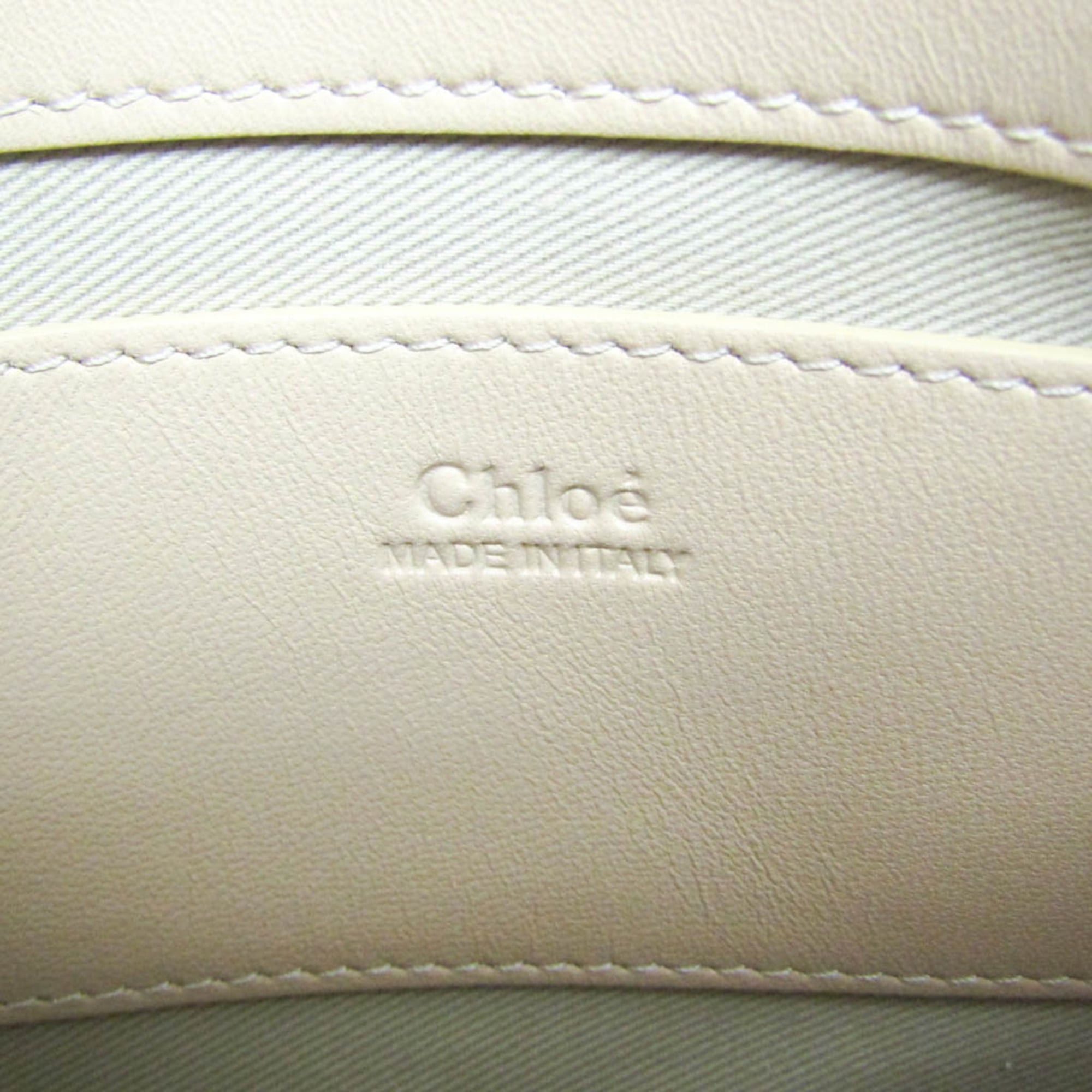 Chloe Chloé FAYE Small Zipped CHC21AS414F17284 Women's Leather Shoulder Bag Pale Orange Size ONE SIZE - 16 Thumbnail