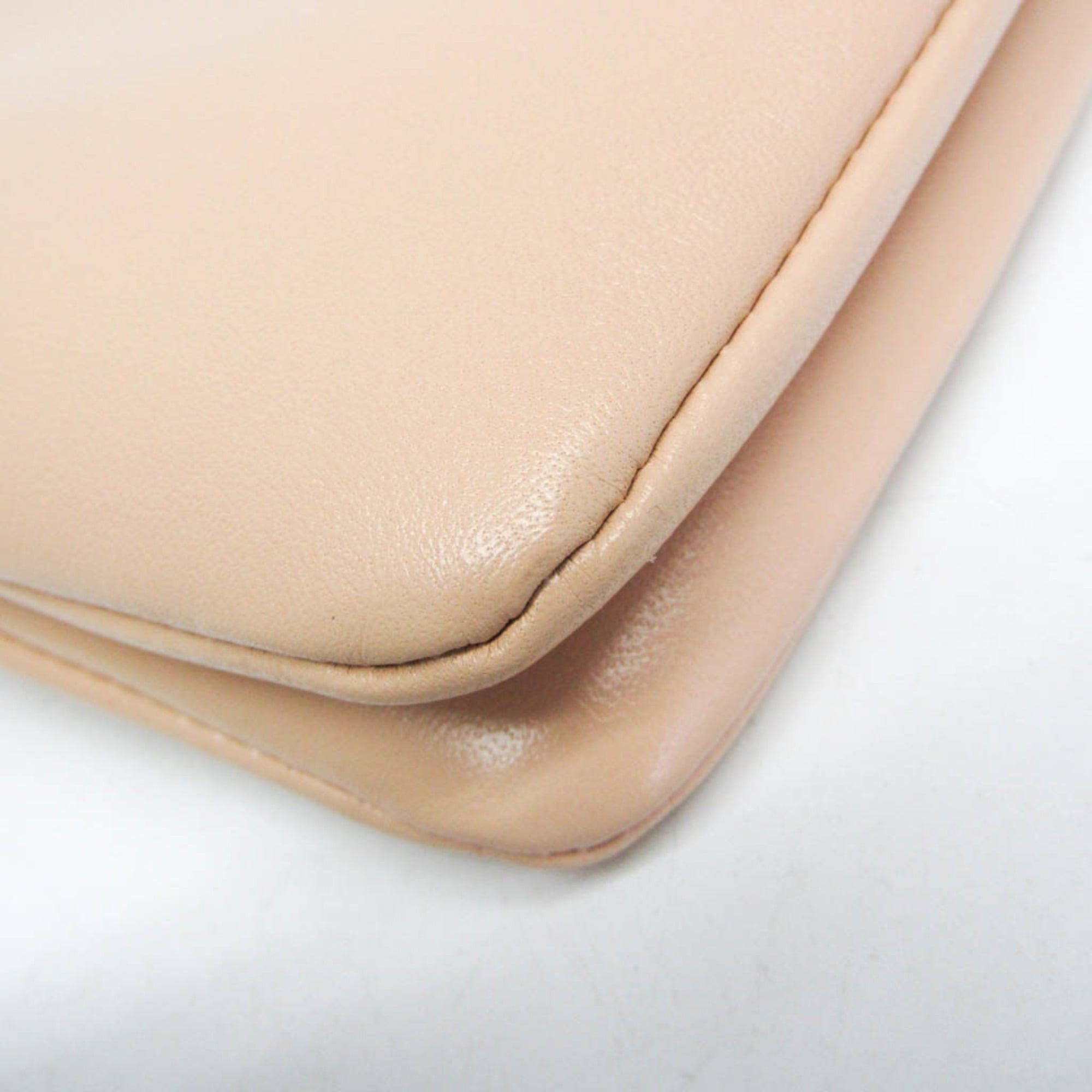 Chloe Chloé FAYE Small Zipped CHC21AS414F17284 Women's Leather Shoulder Bag Pale Orange Size ONE SIZE - 5 Thumbnail