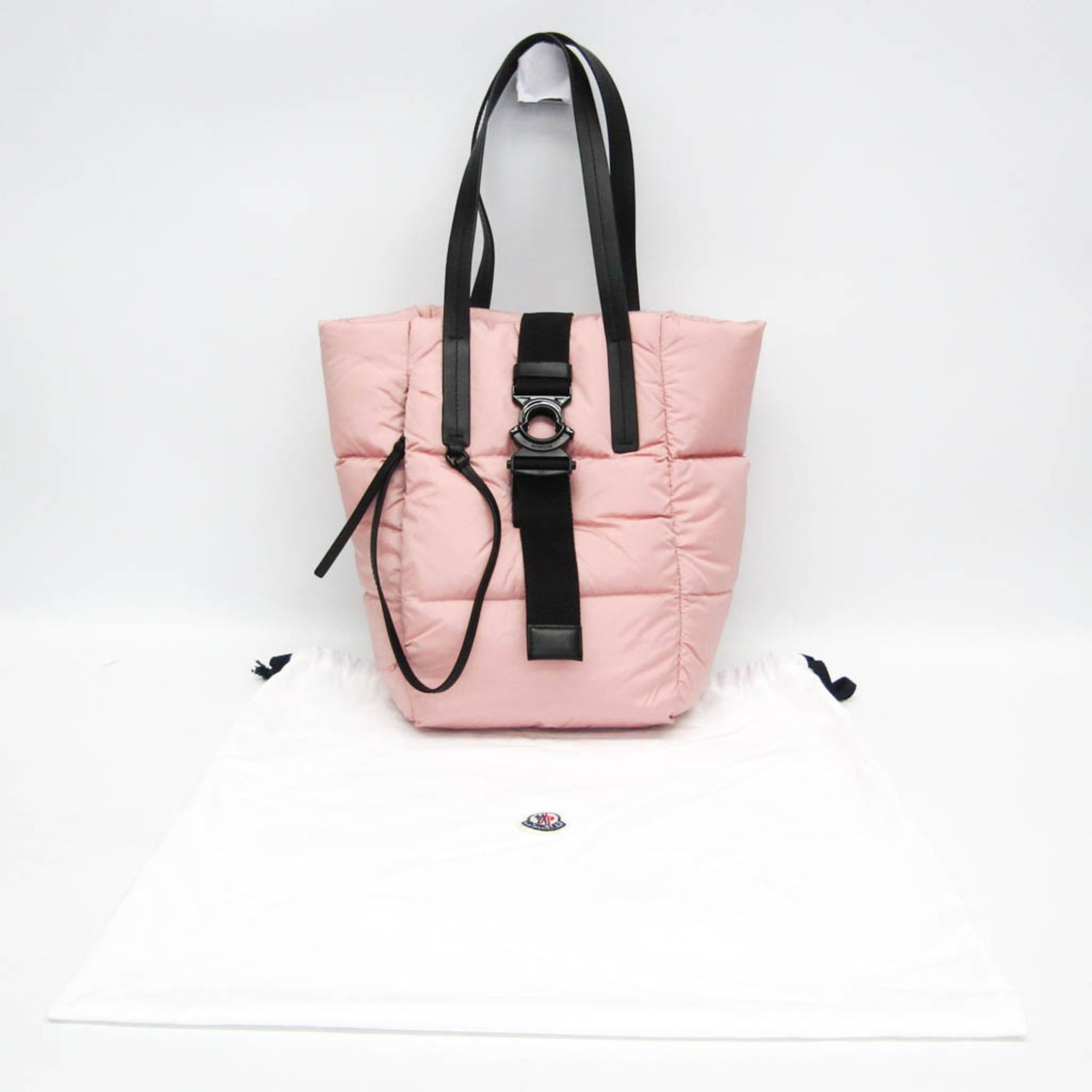 Moncler Moncler XANDER Tote Small H209B5D00002 Women's Nylon,Down Tote Bag Black,Pink Size ONE SIZE - 2 Thumbnail