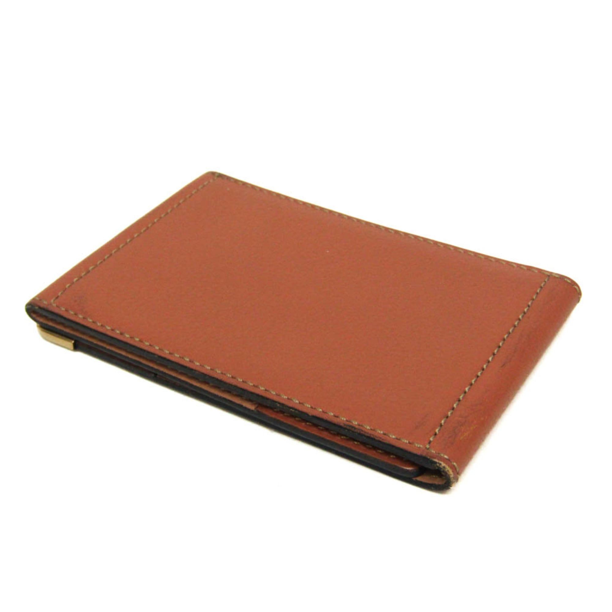 Delvaux Delvaux Tri-fold Leather Business Card Case Brown Size ONE SIZE - 2 Thumbnail