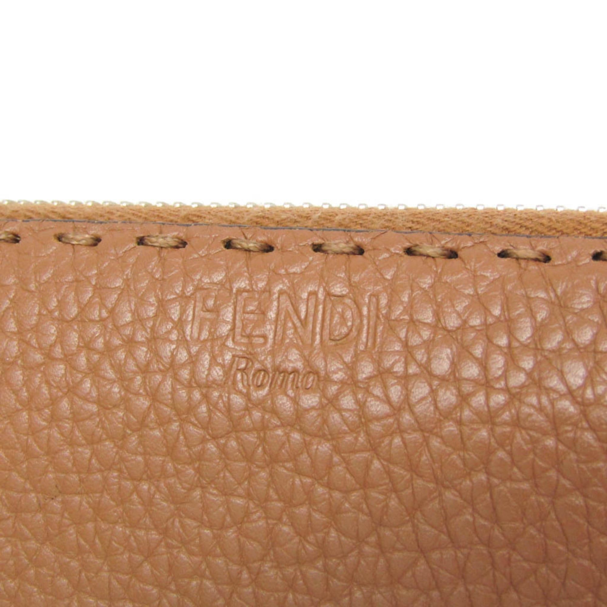 Fendi Fendi Selleria Zip Around Wallet 8M0299 Women's Leather Long Wallet (bi-fold) Light Brown Size ONE SIZE - 12 Thumbnail