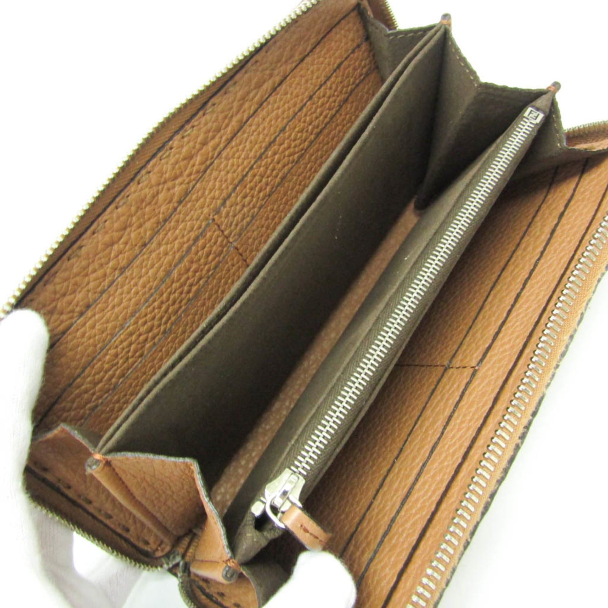 Fendi Fendi Selleria Zip Around Wallet 8M0299 Women's Leather Long Wallet (bi-fold) Light Brown Size ONE SIZE - 4 Thumbnail