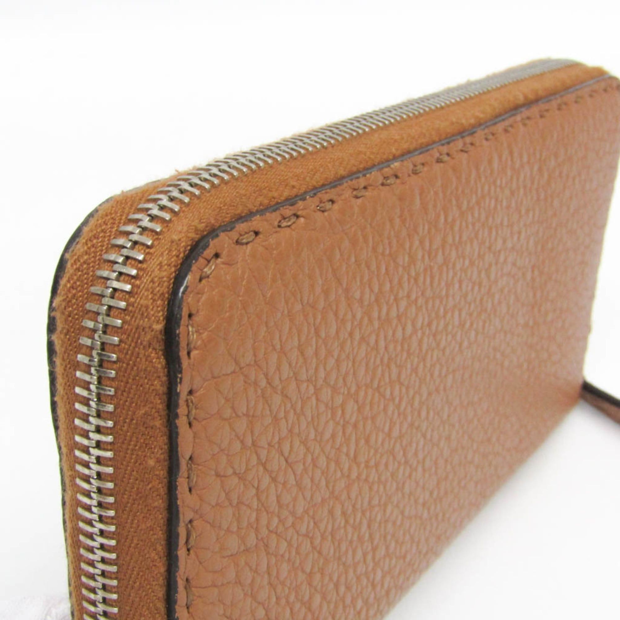 Fendi Fendi Selleria Zip Around Wallet 8M0299 Women's Leather Long Wallet (bi-fold) Light Brown Size ONE SIZE - 11 Thumbnail