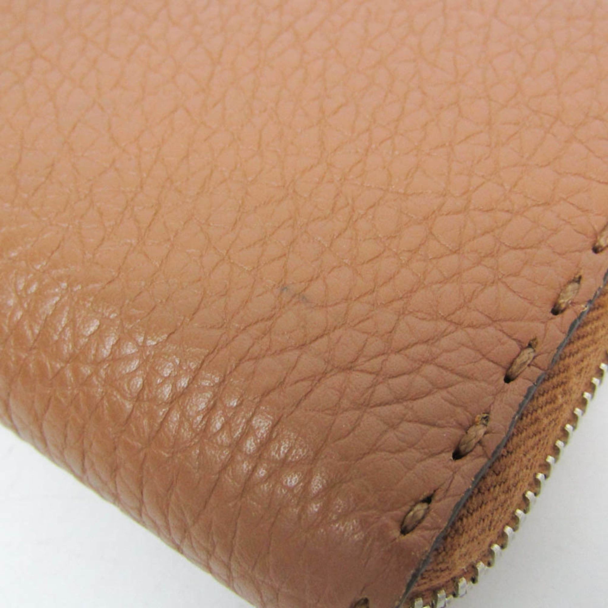 Fendi Fendi Selleria Zip Around Wallet 8M0299 Women's Leather Long Wallet (bi-fold) Light Brown Size ONE SIZE - 9 Thumbnail
