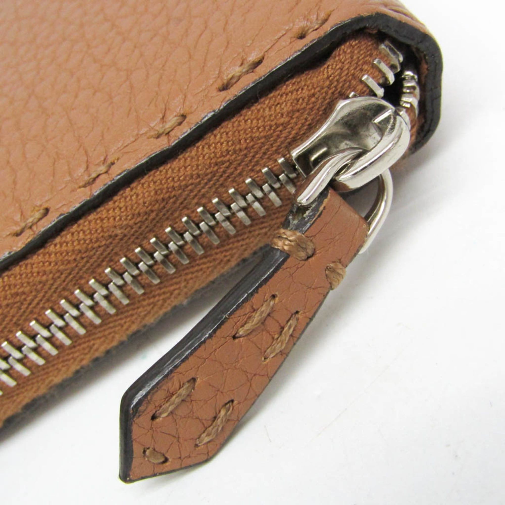 Fendi Fendi Selleria Zip Around Wallet 8M0299 Women's Leather Long Wallet (bi-fold) Light Brown Size ONE SIZE - 10 Thumbnail