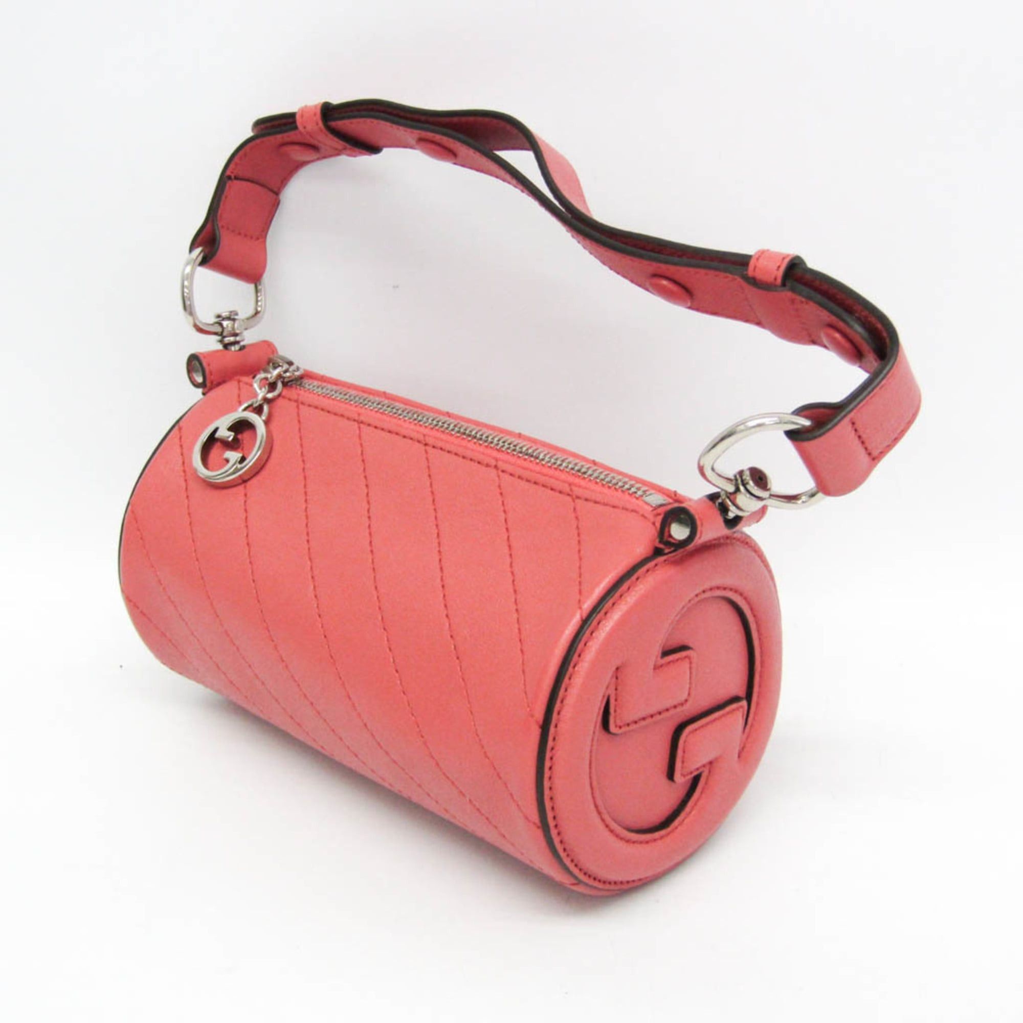 Gucci Gucci Blondie 760170 Women's Leather Handbag,Shoulder Bag Pink Size ONE SIZE - 7 Thumbnail